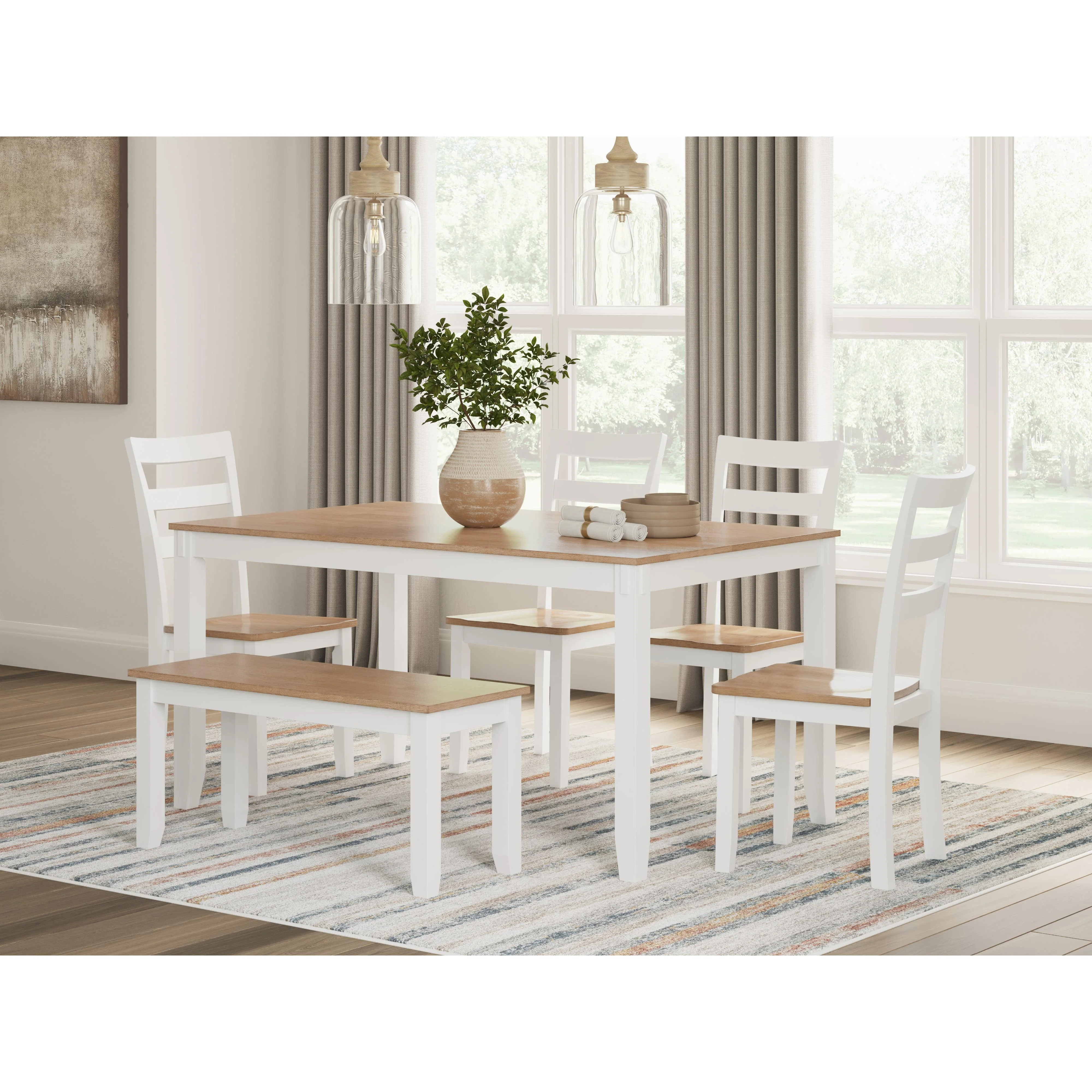Signature Design by Ashley Gesthaven D398-325 Dining Room Table Set - Image 3