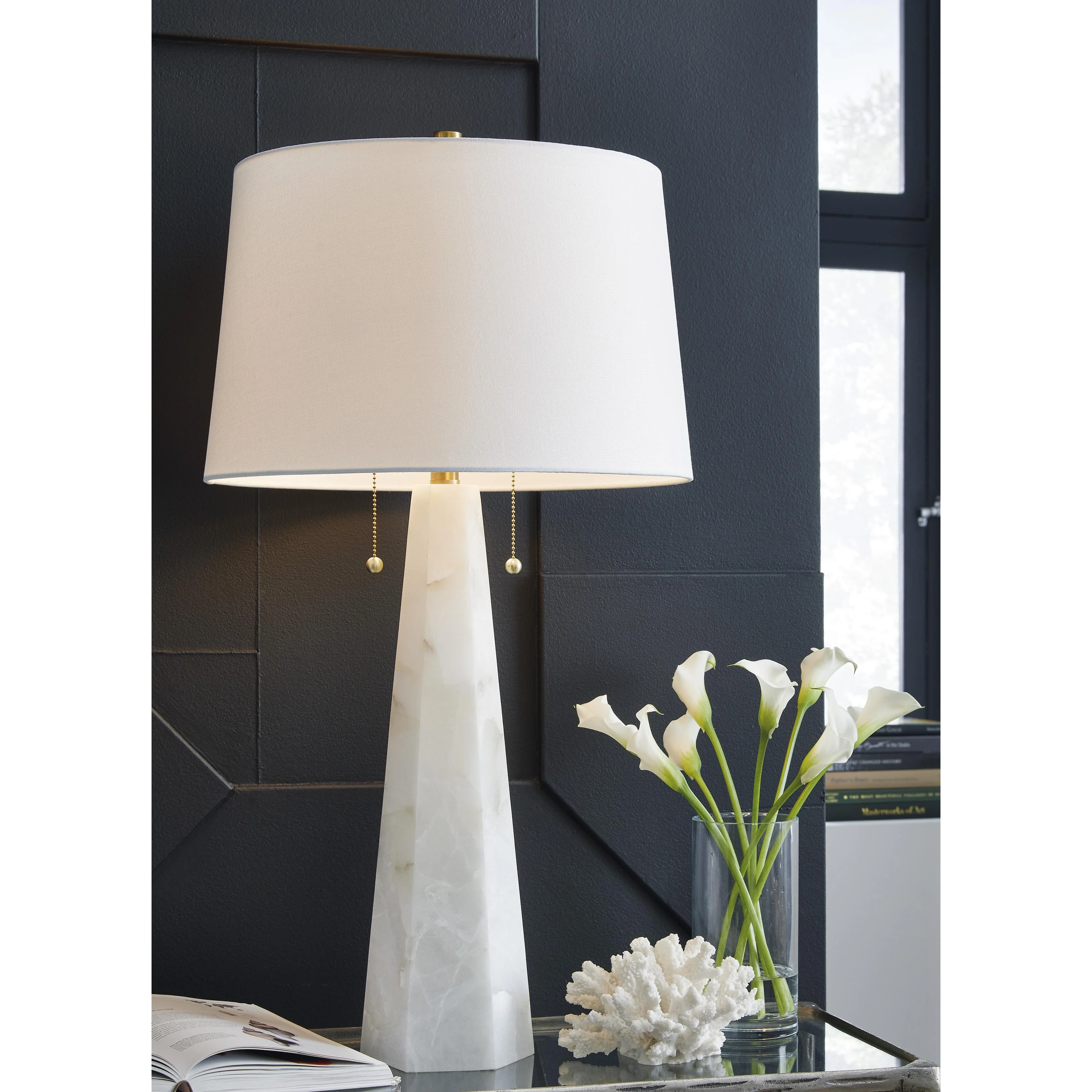 Signature Design by Ashley Laurellen L429064 Alabaster Table Lamp - Image 2