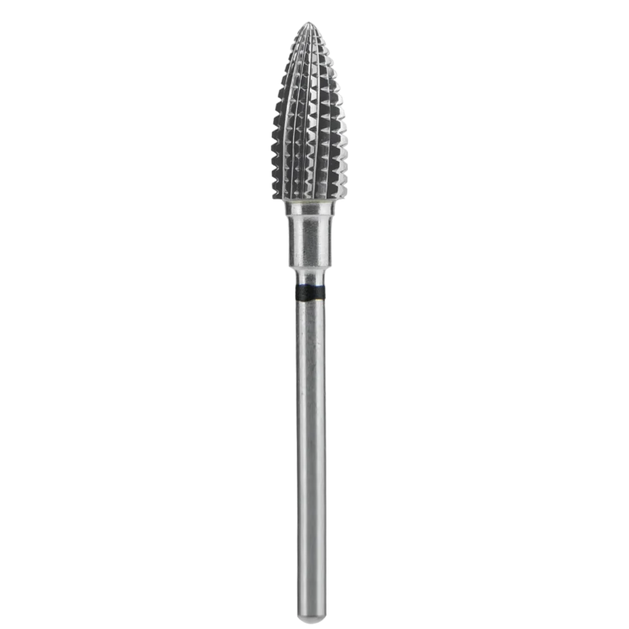 CARBIDE NAIL DRILL BIT, “PINE CONE”, BLACK HARD, HEAD DIAMETER 6/14MM (FT110H060/14) (#211) -STALEKS
