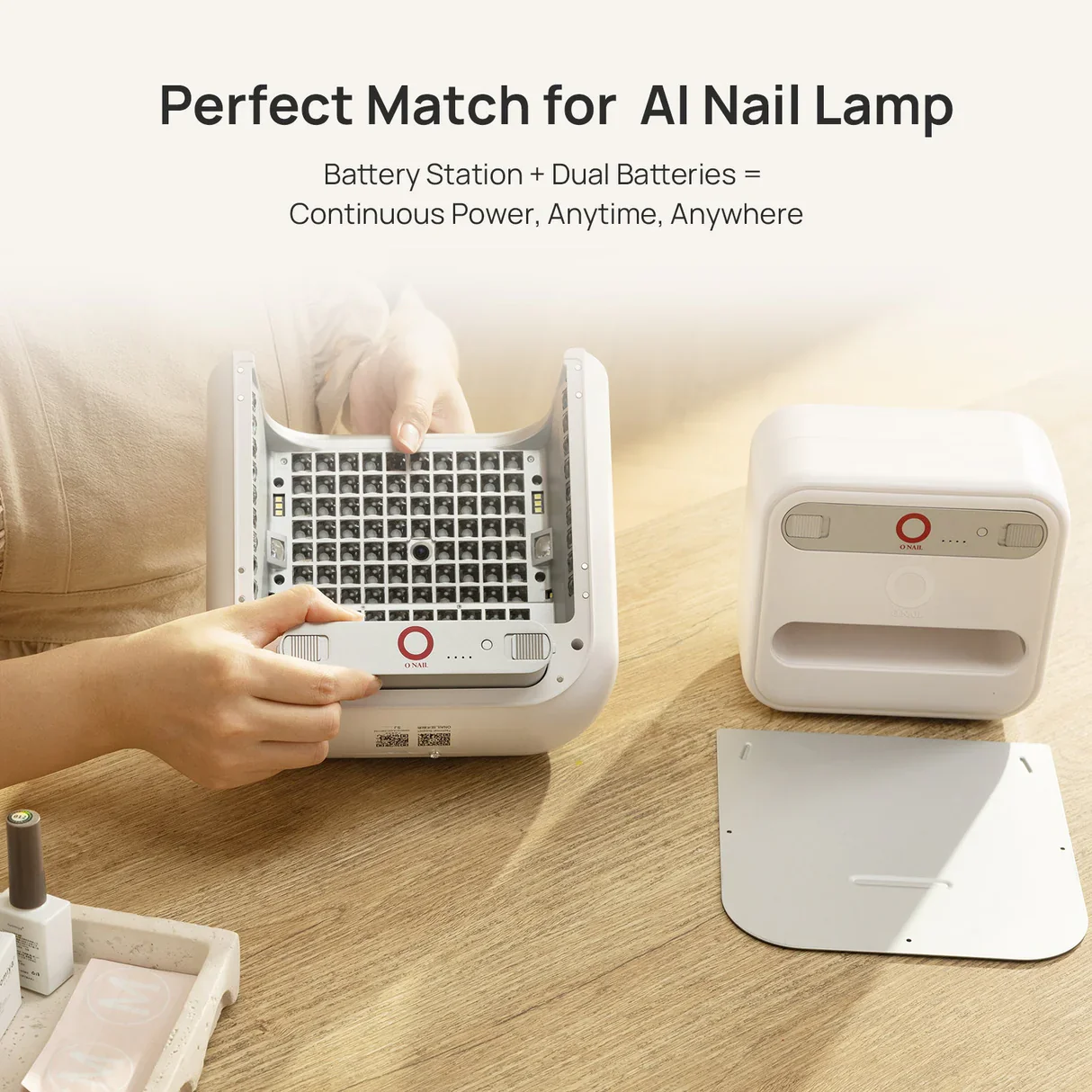 O NAIL Dedicated Battery Cabinet & Pack for AI Nail Lamp - Image 2