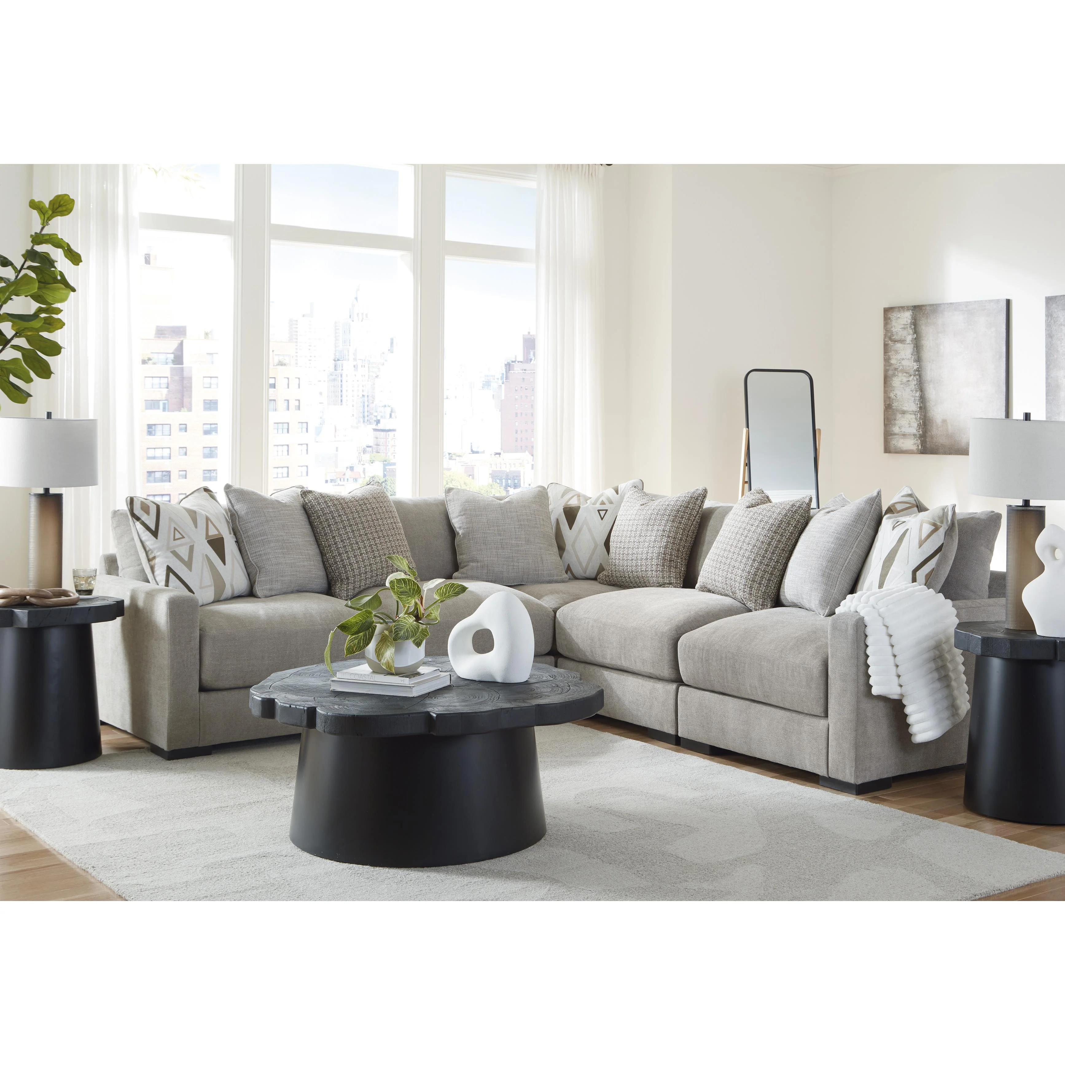 Benchcraft Aslan Court 20305S6 5 pc Sectional - Image 3