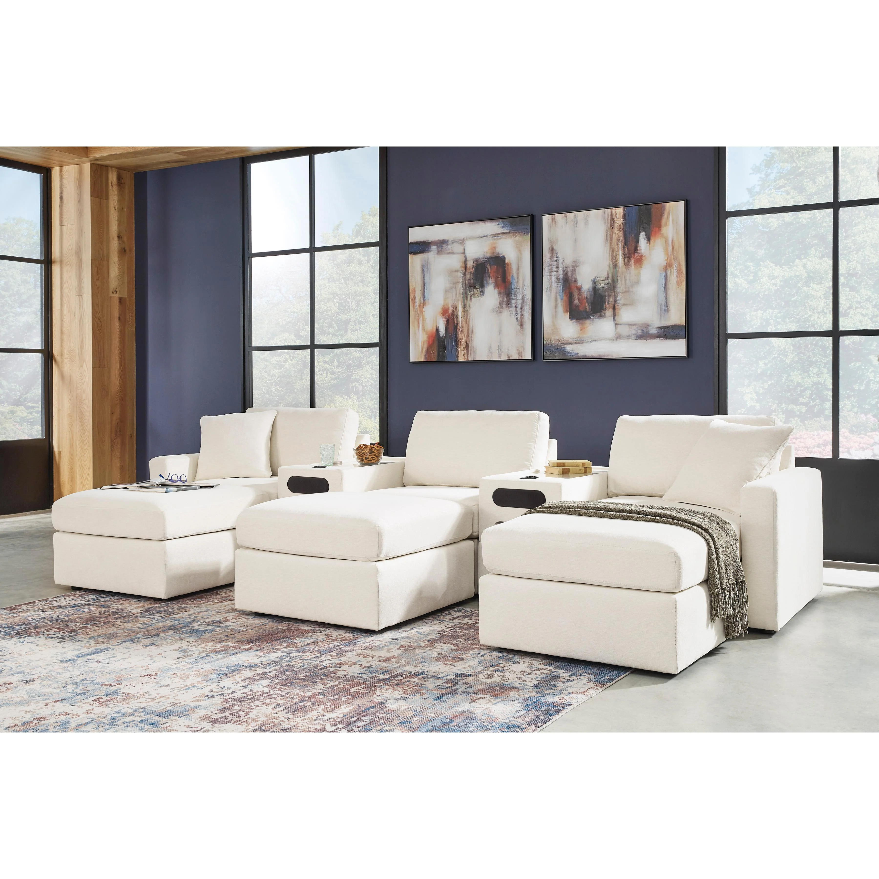 Signature Design by Ashley Modmax 92103S15 5 pc Sectional with Audio System - Image 2
