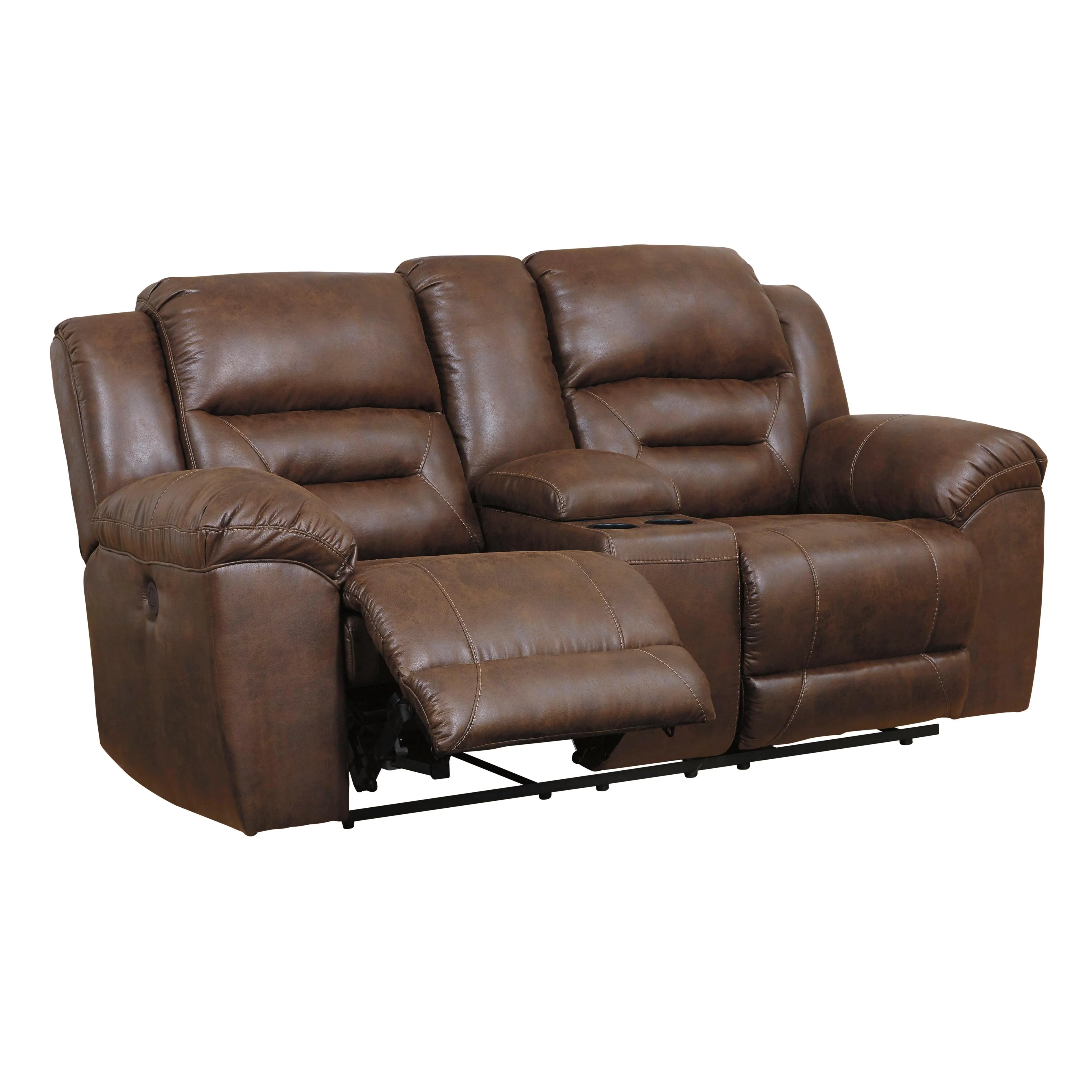Signature Design by Ashley Stoneland 3990496C Double Reclining Power Loveseat with Console - Image 2