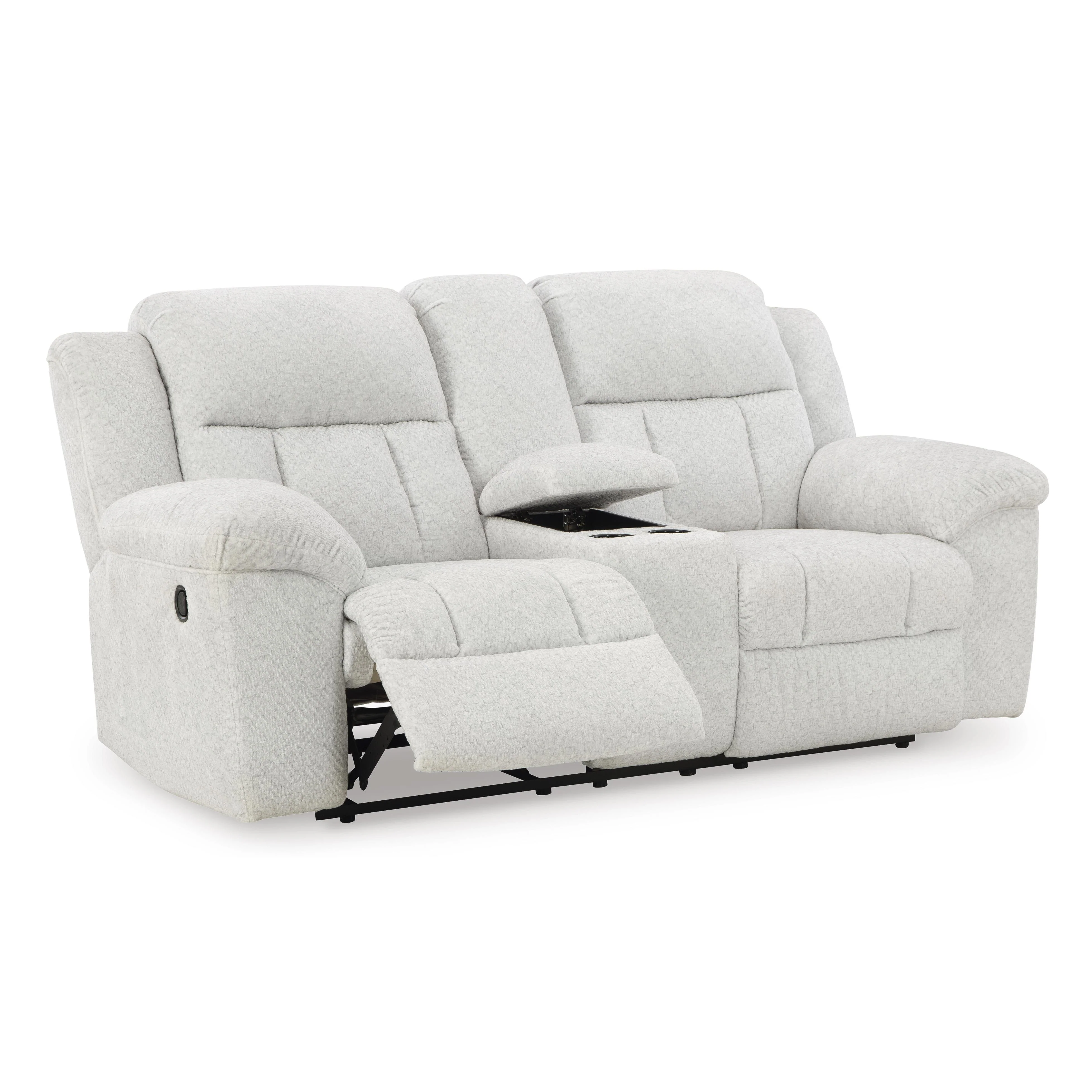 Signature Design by Ashley Frohn 3740594C Double Reclining Loveseat with Console - Image 2