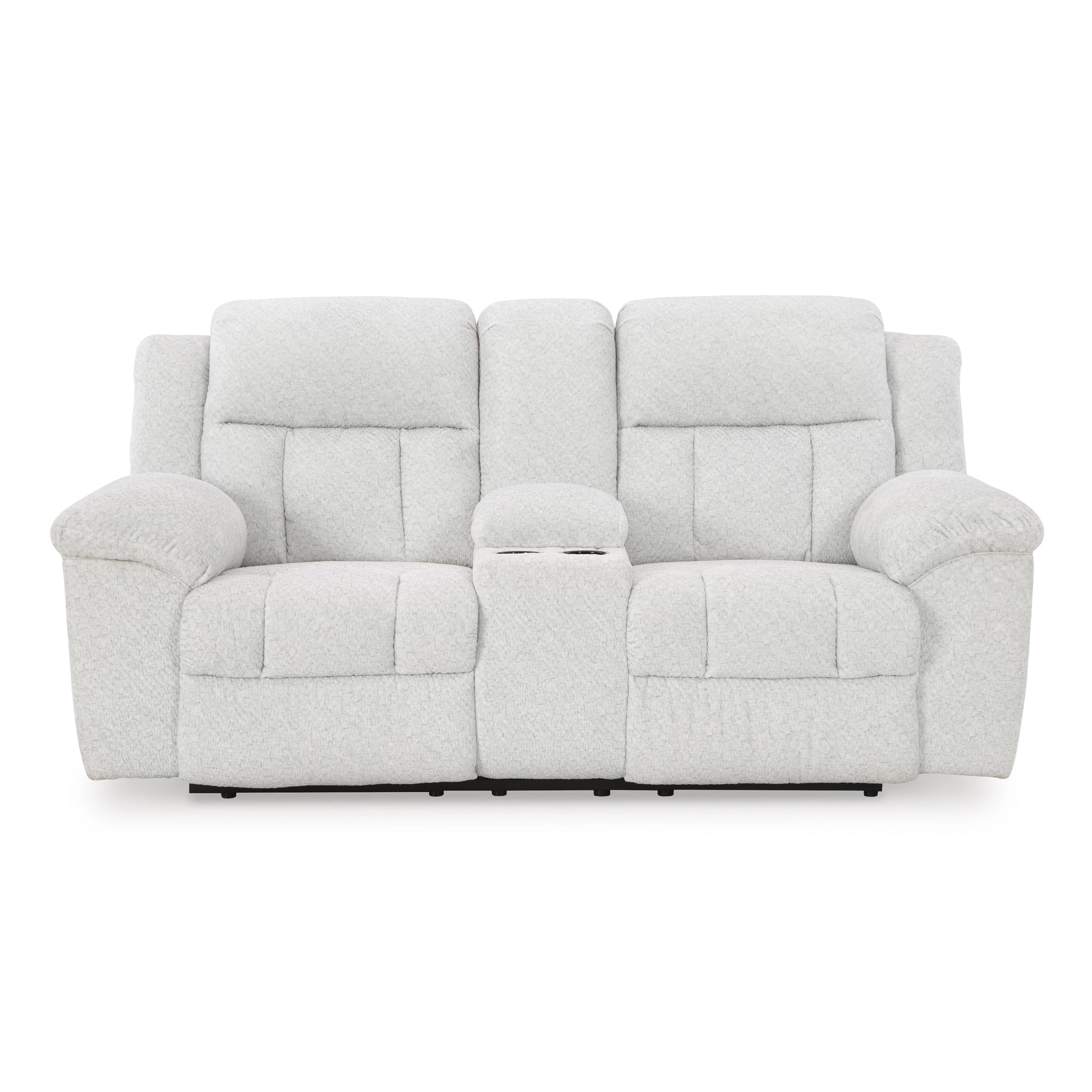 Signature Design by Ashley Frohn 3740594C Double Reclining Loveseat with Console - Image 3