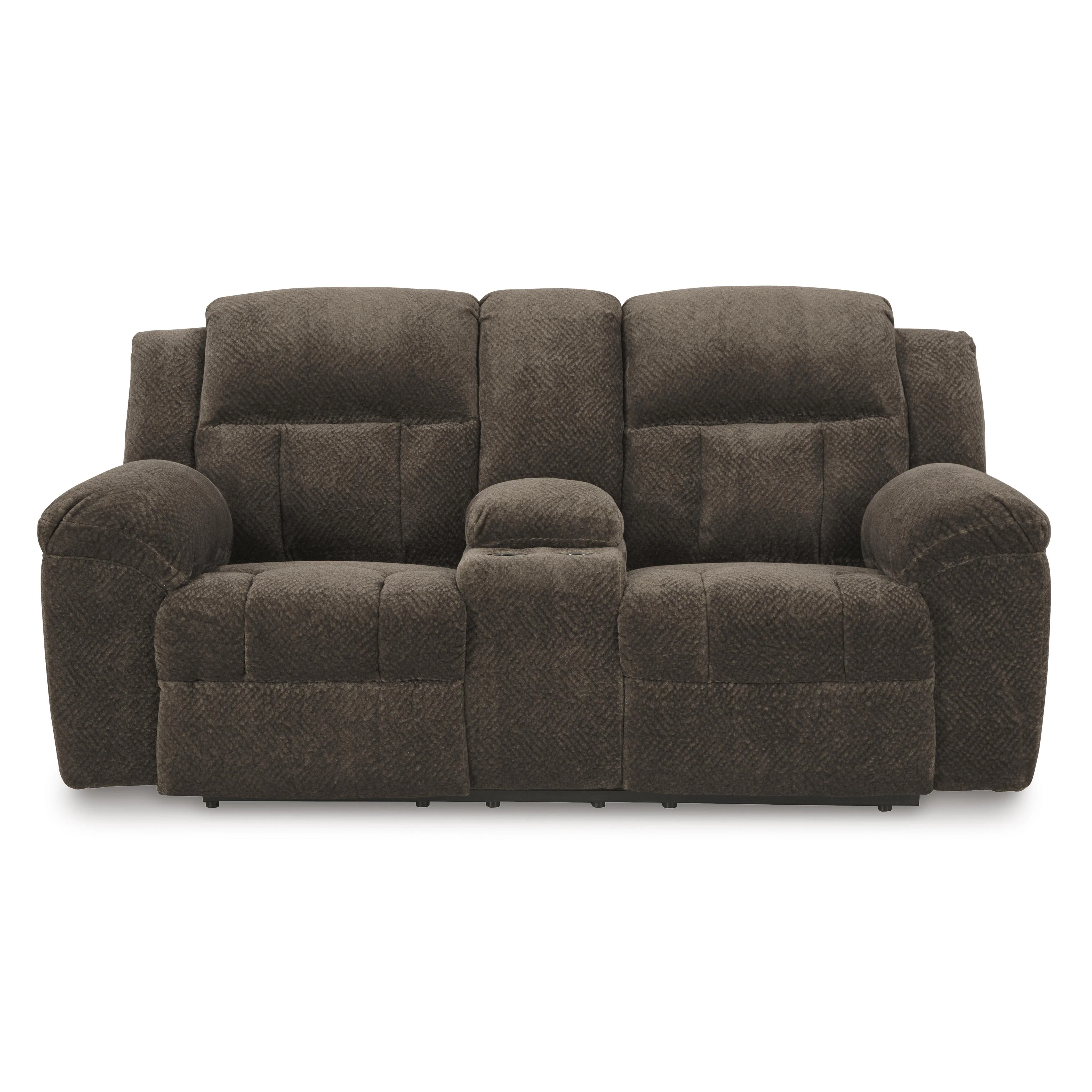 Signature Design by Ashley Frohn 3740794C Double Reclining Loveseat with Console - Image 3
