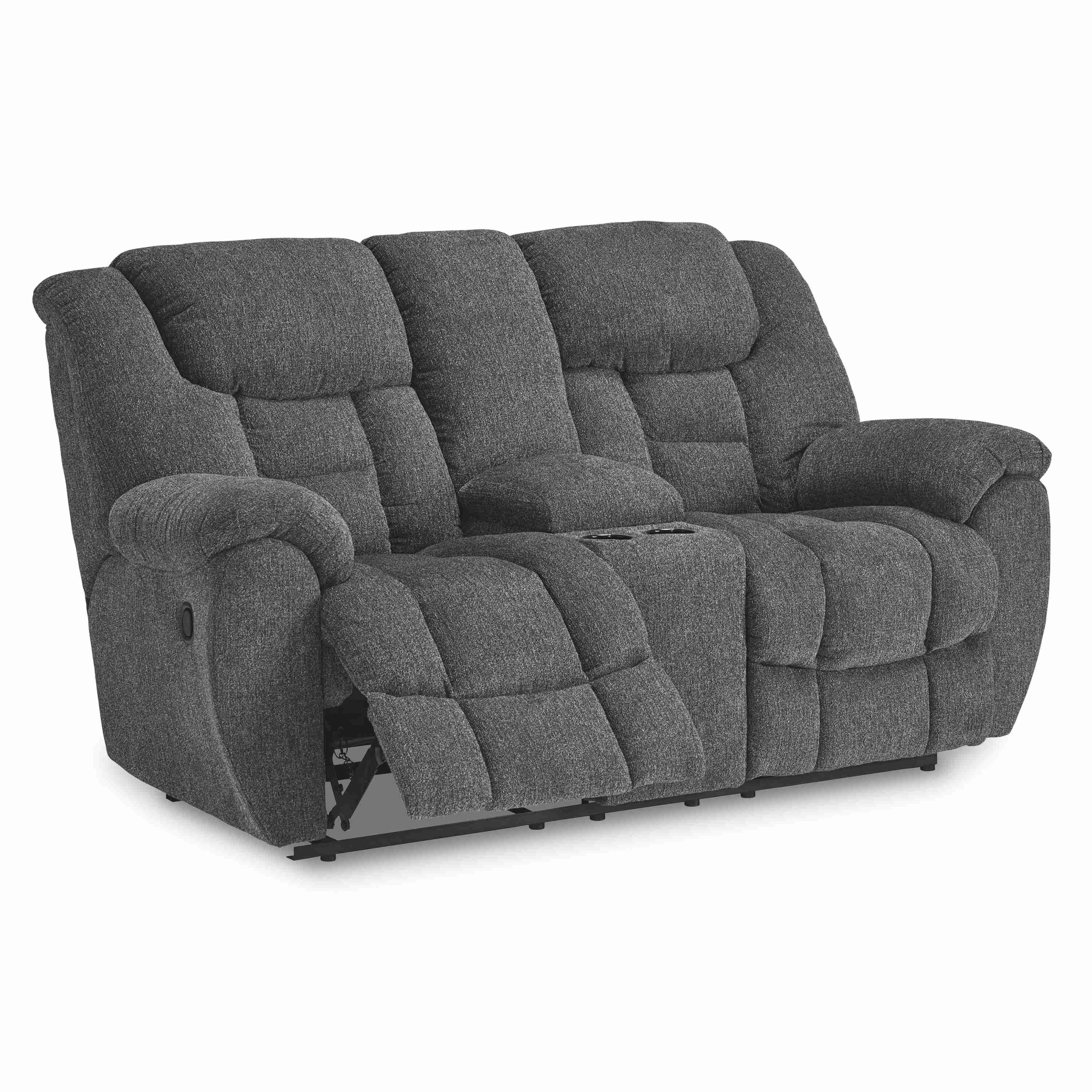 Signature Design by Ashley Foreside 3810494C Double Reclining Loveseat with Console - Image 2