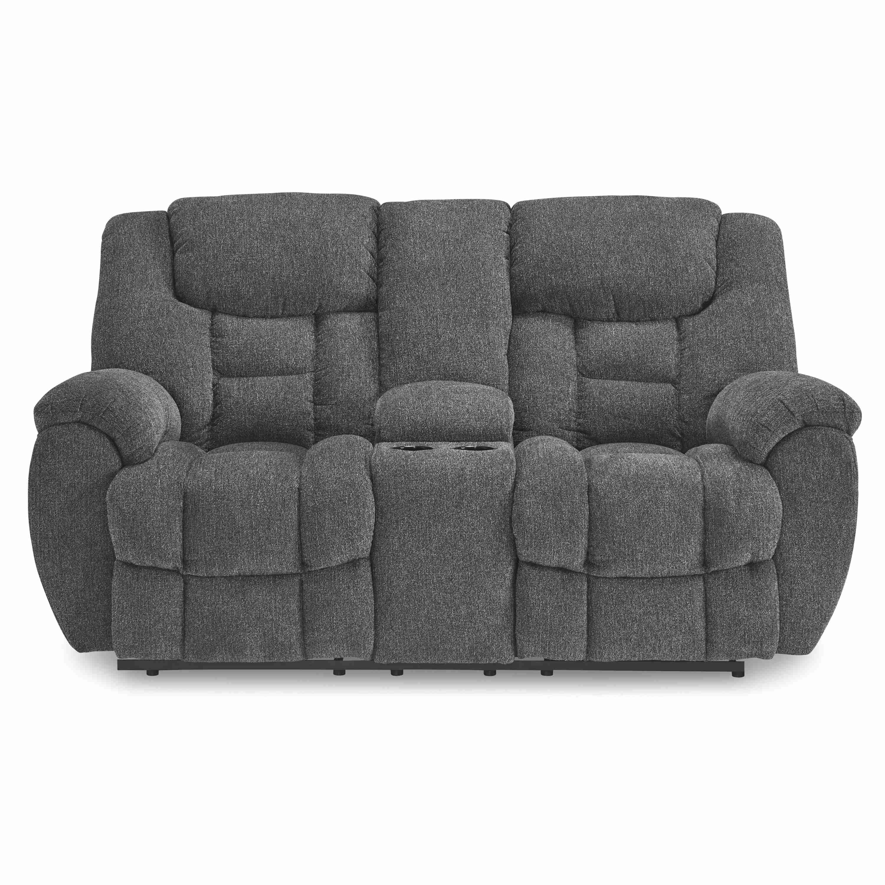 Signature Design by Ashley Foreside 3810494C Double Reclining Loveseat with Console - Image 3