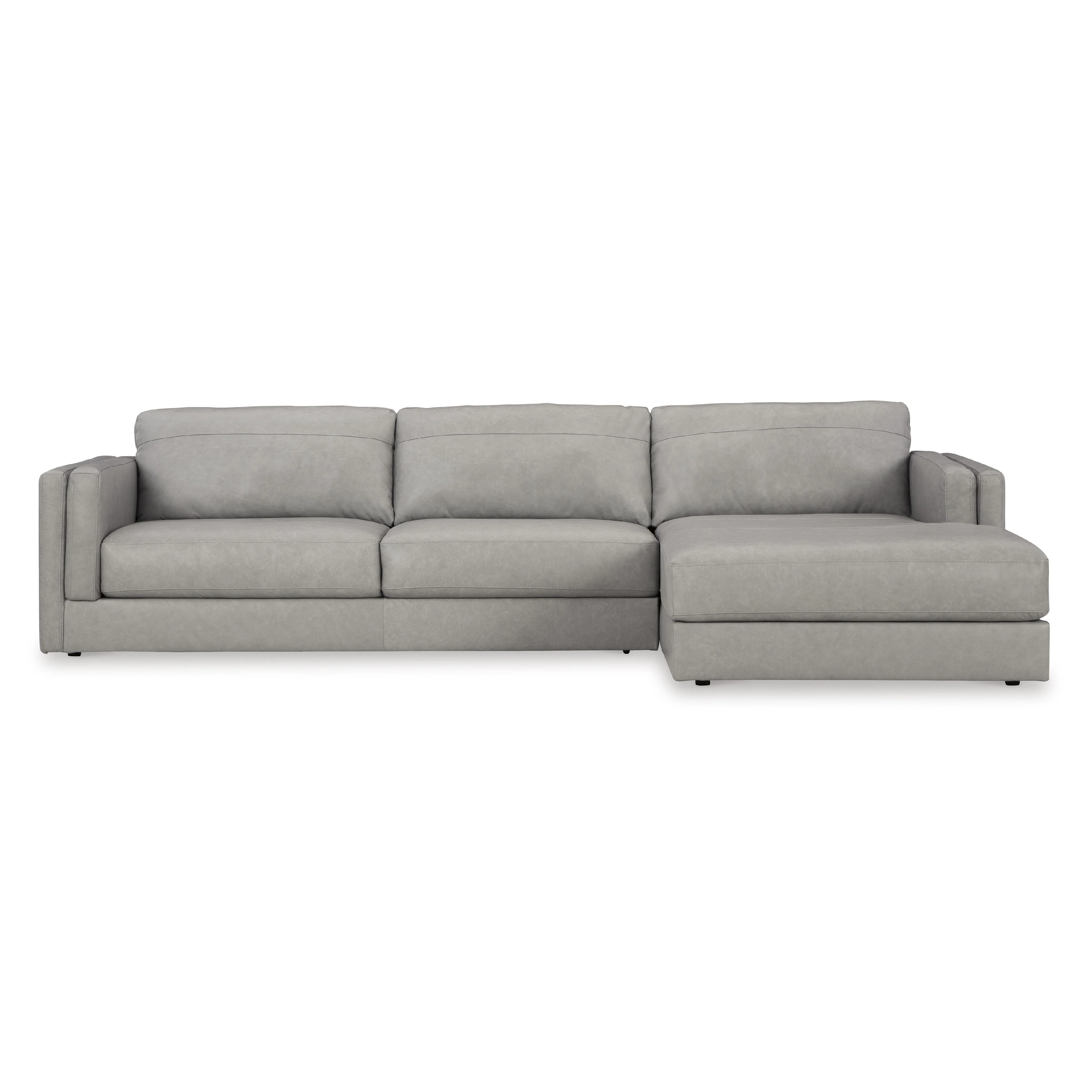 Signature Design by Ashley Amiata 57404S2C 2 pc Sectional with Chaise - Image 2