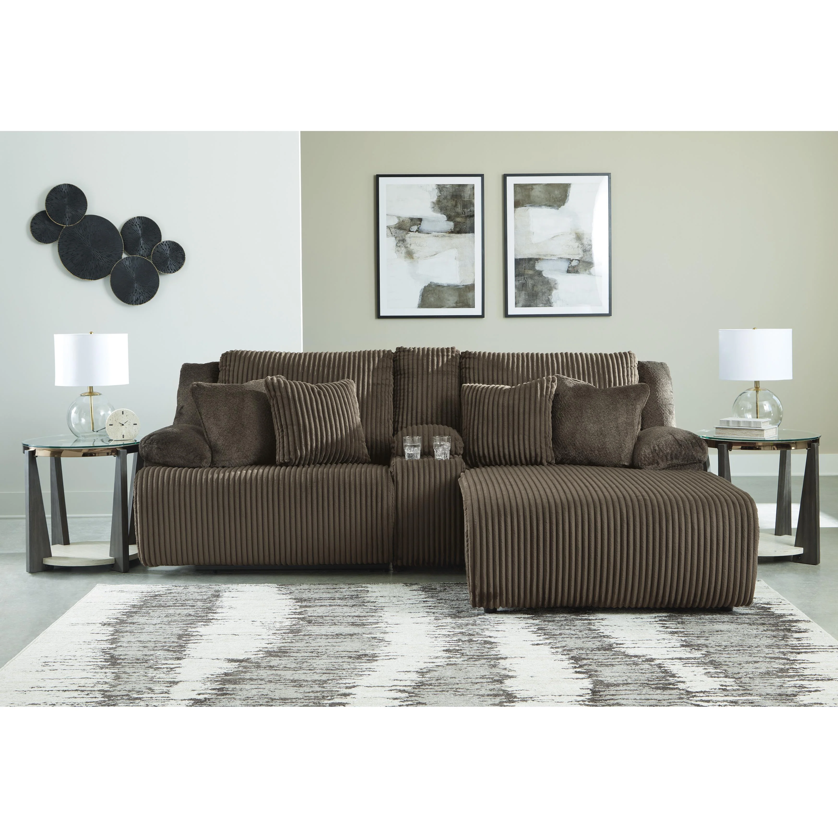 Signature Design by Ashley Top Tier 92705S4C 3 pc Reclining Sectional Sofa with Chaise - Image 2