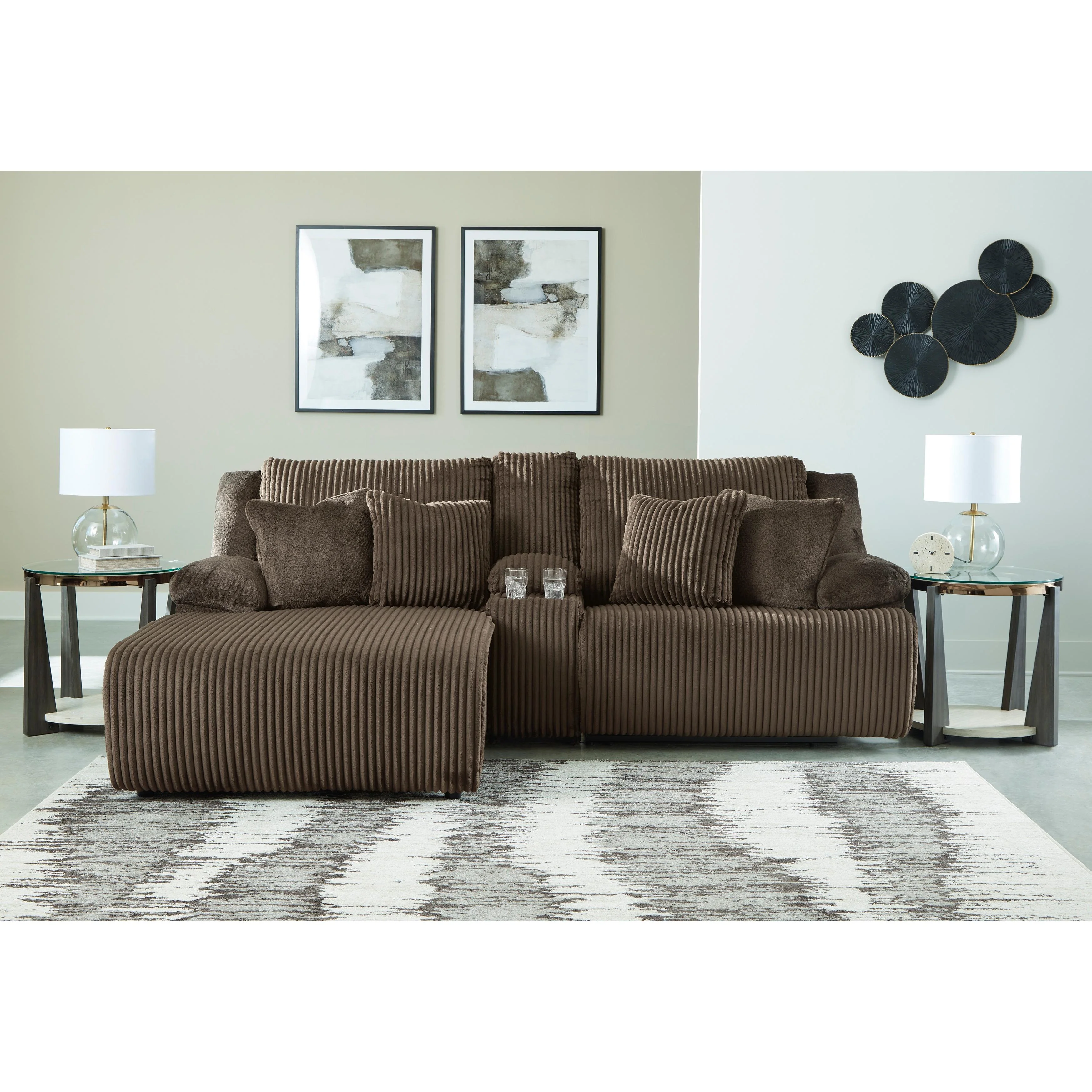 Signature Design by Ashley Top Tier 92705S5C 3 pc Reclining Sectional Sofa with Chaise - Image 2