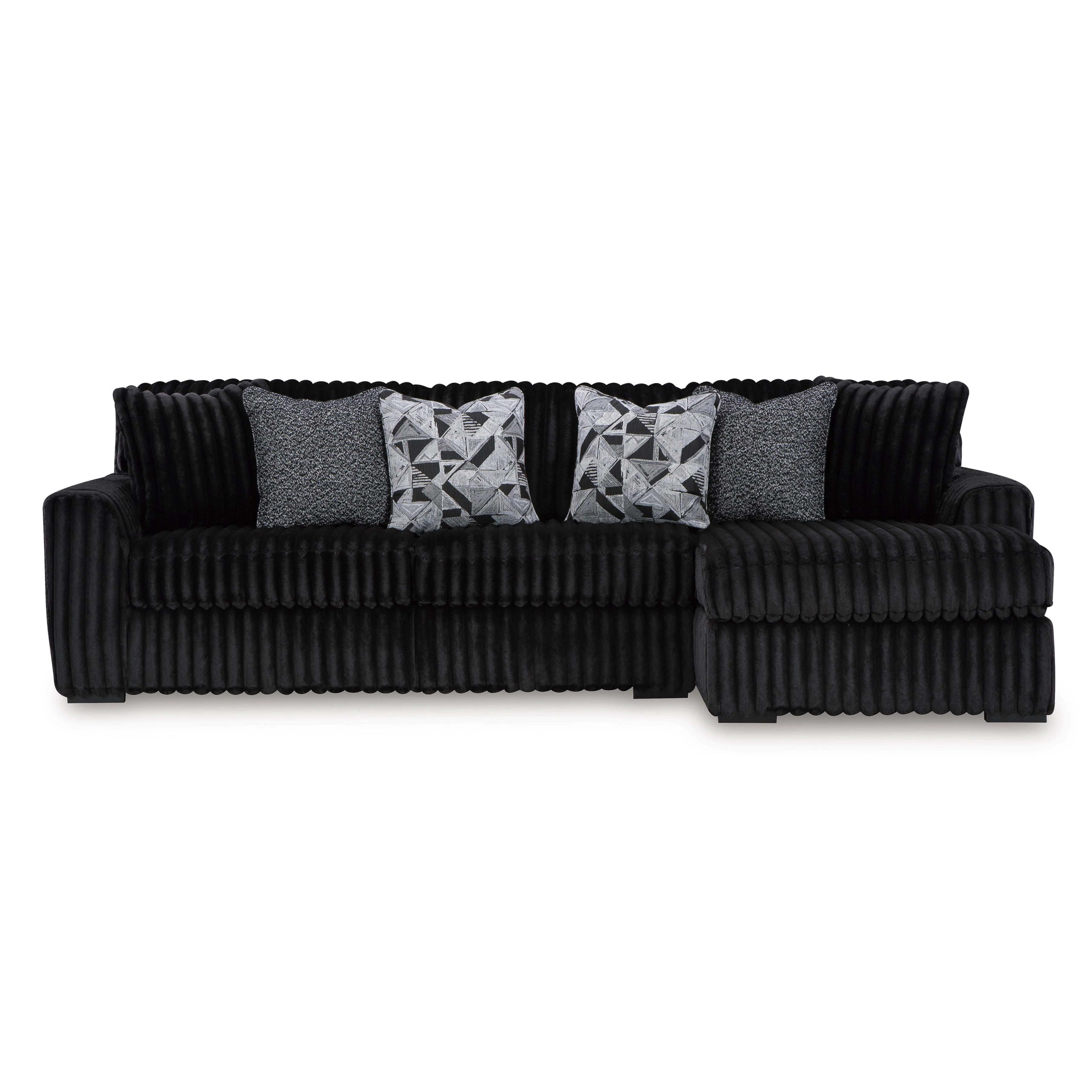 Signature Design by Ashley Midnight-Madness 98103S2 2 pc Sectional Sofa with Chaise - Image 1