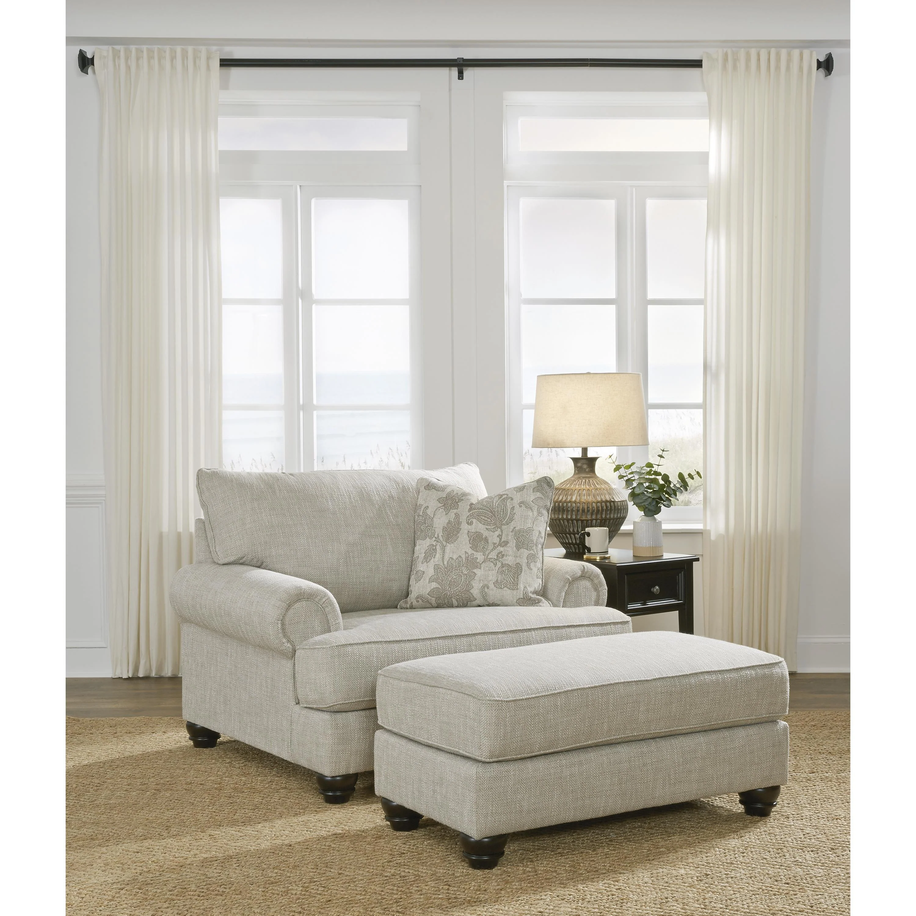 Benchcraft Asanti 13201U3 Oversized Chair and Ottoman - Image 1