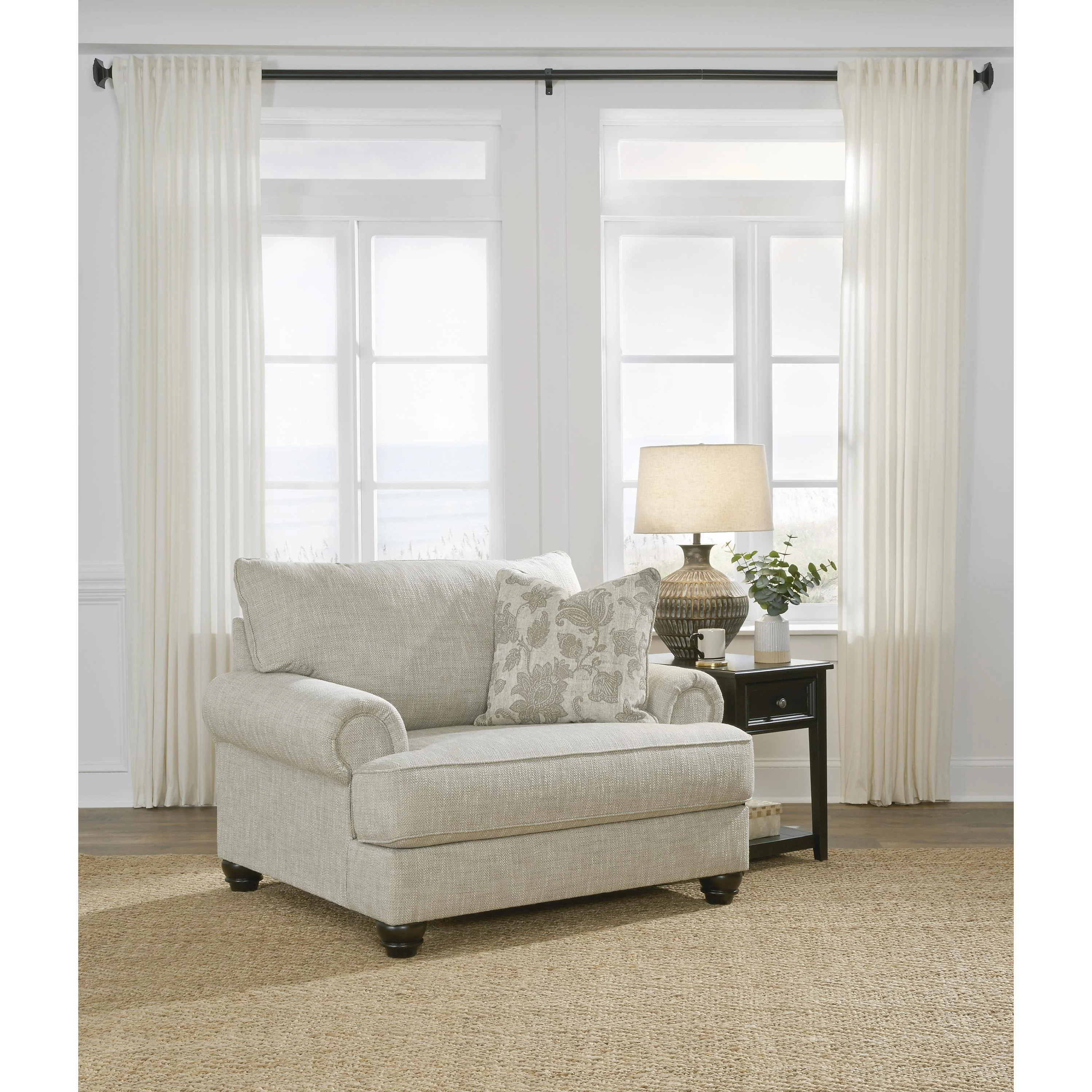 Benchcraft Asanti 13201U3 Oversized Chair and Ottoman - Image 2