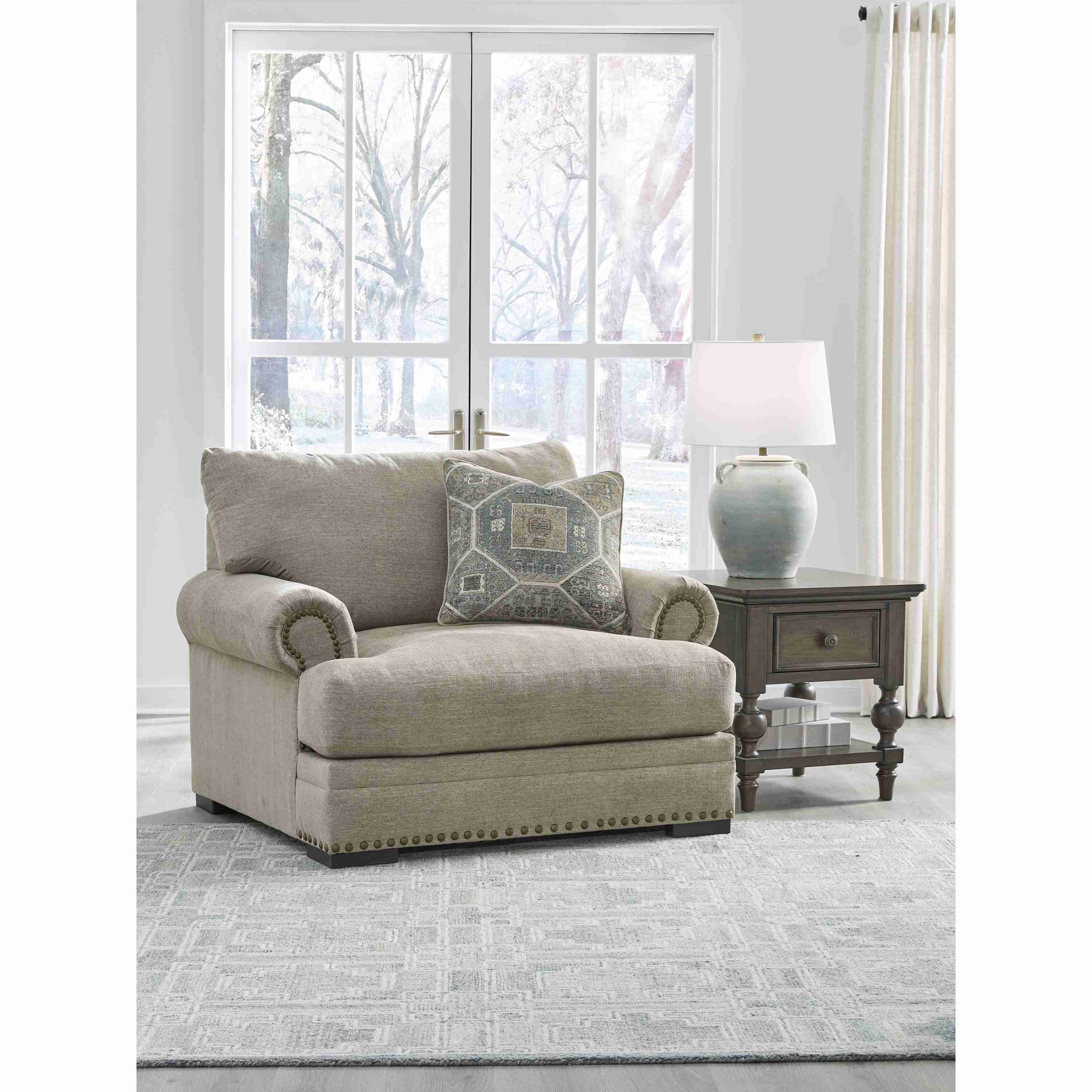 Benchcraft Galemore 27004U1 Oversized Chair and Ottoman - Image 2