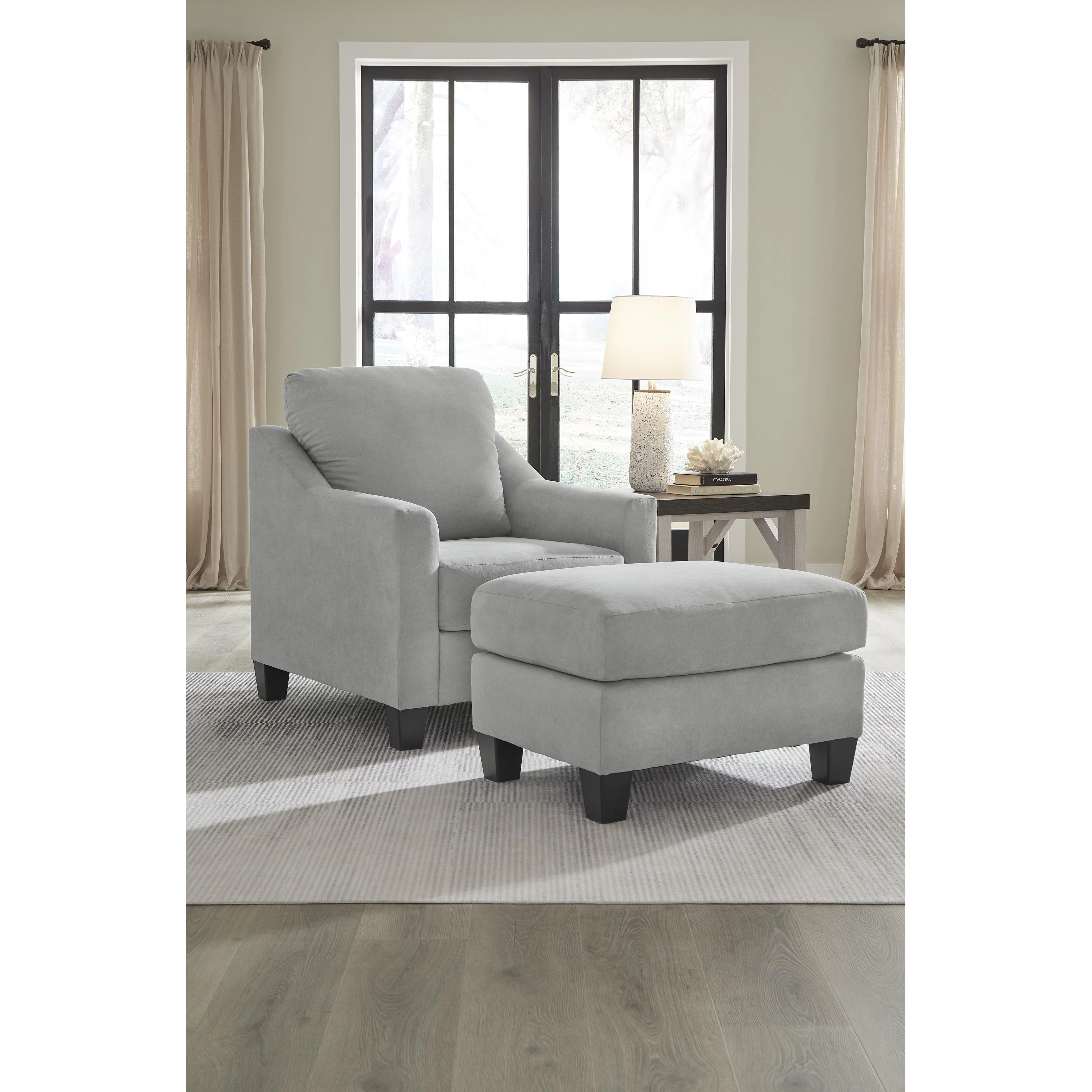 Signature Design by Ashley Adlai 30103U1 Chair and Ottoman - Image 1