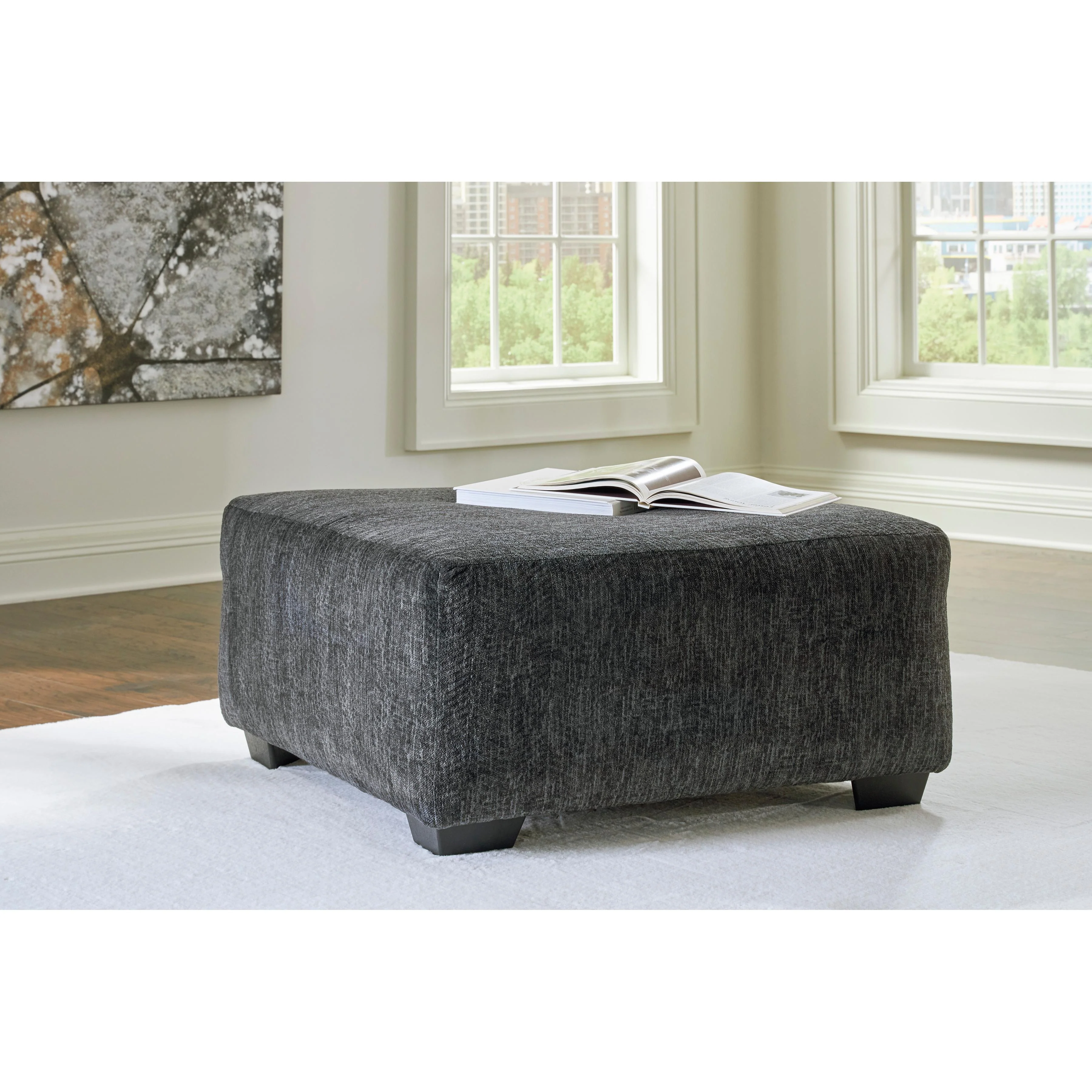 Signature Design by Ashley Biddeford 35504U1 Oversized Swivel Chair and Ottoman - Image 3