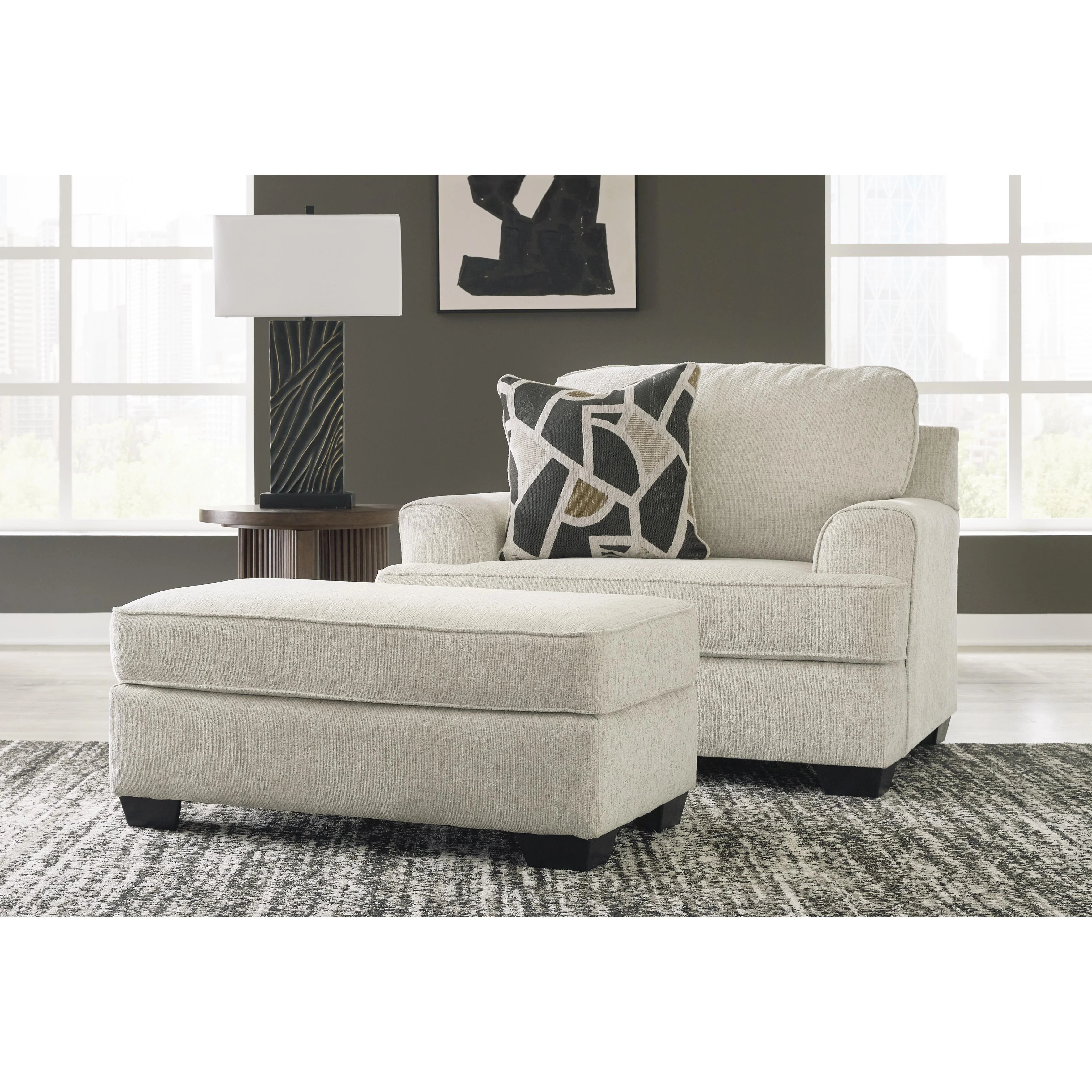 Benchcraft Heartcort 44604U1 Oversized Chair and Ottoman - Image 2