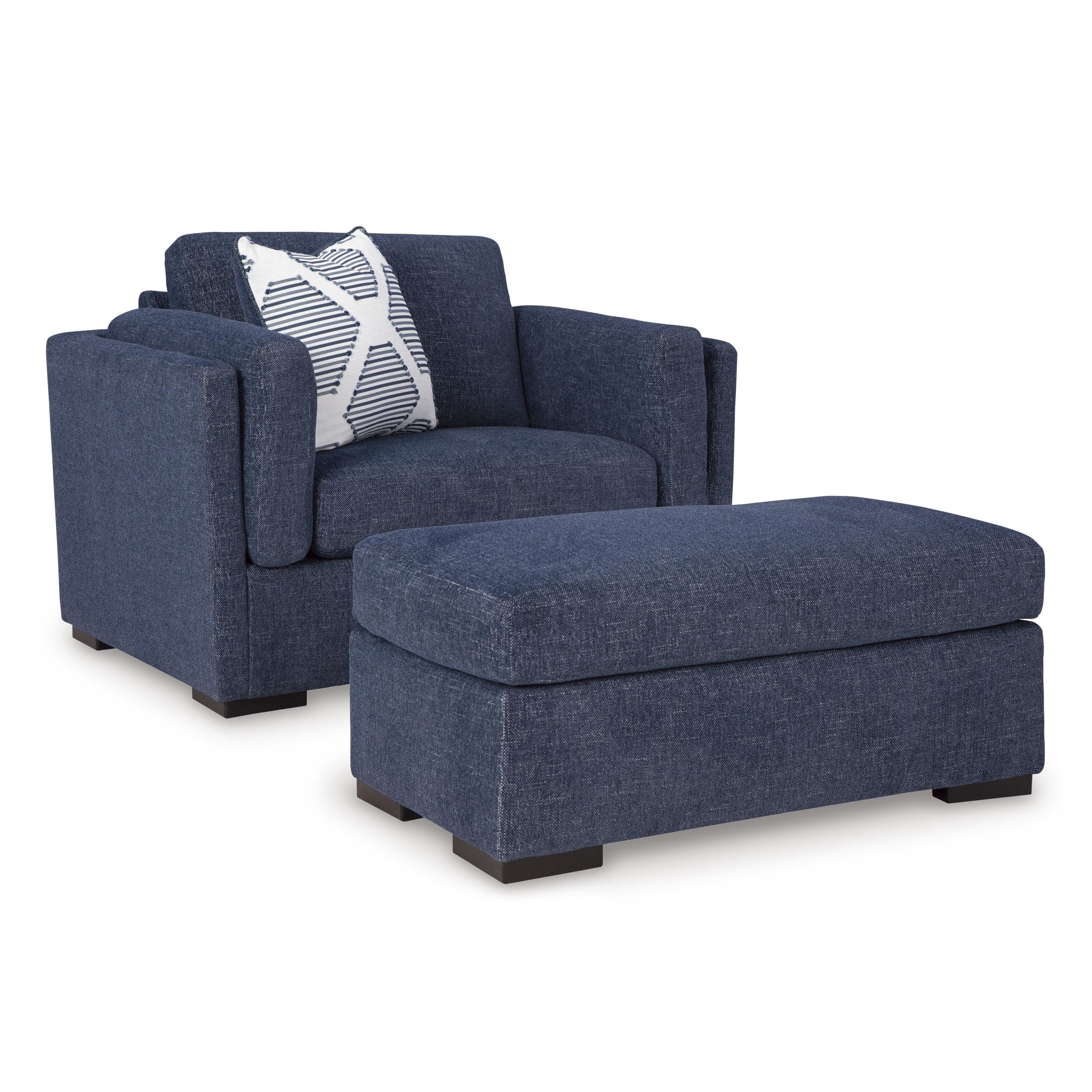 Benchcraft Evansley 54502U1 Oversized Chair and Ottoman - Image 1