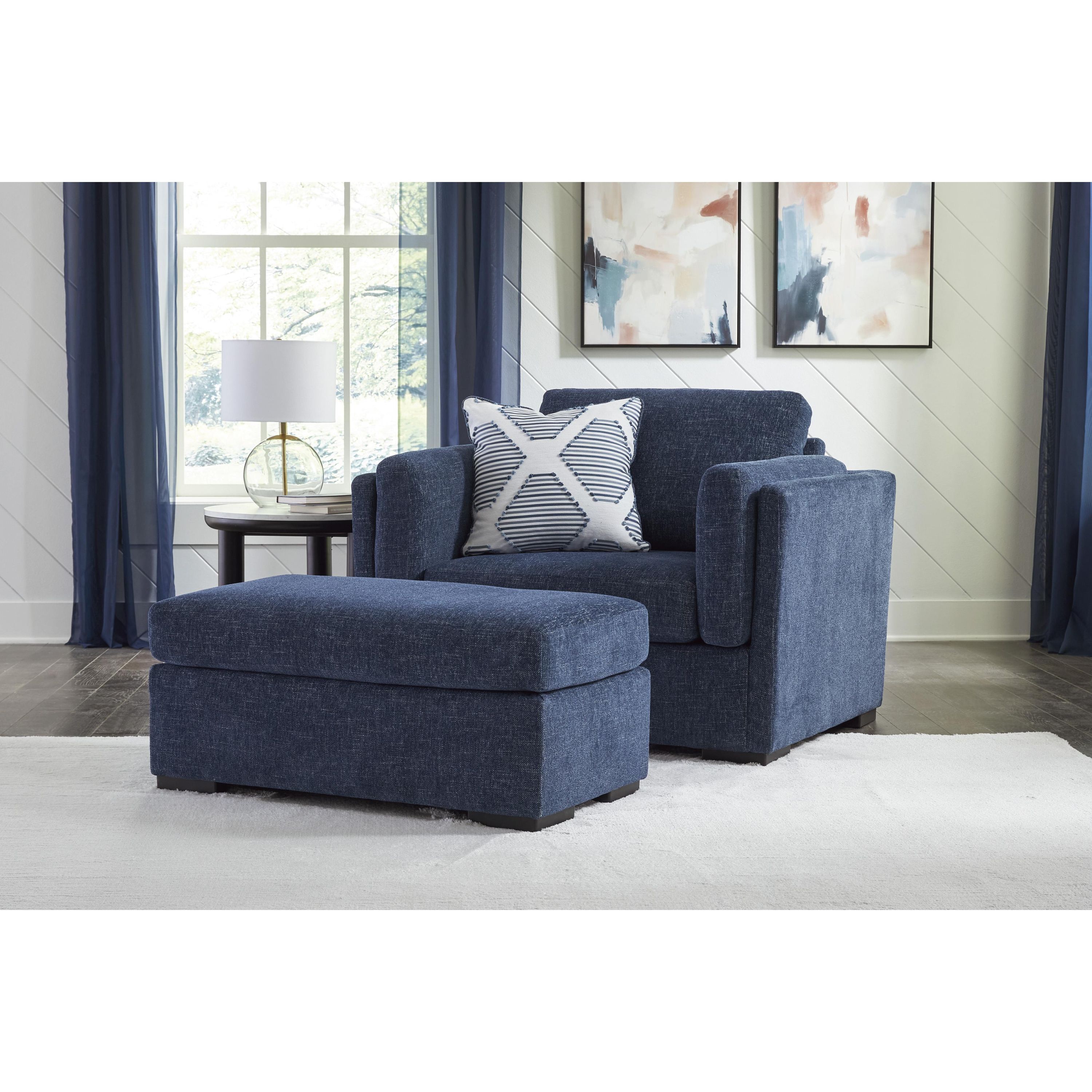 Benchcraft Evansley 54502U1 Oversized Chair and Ottoman - Image 2