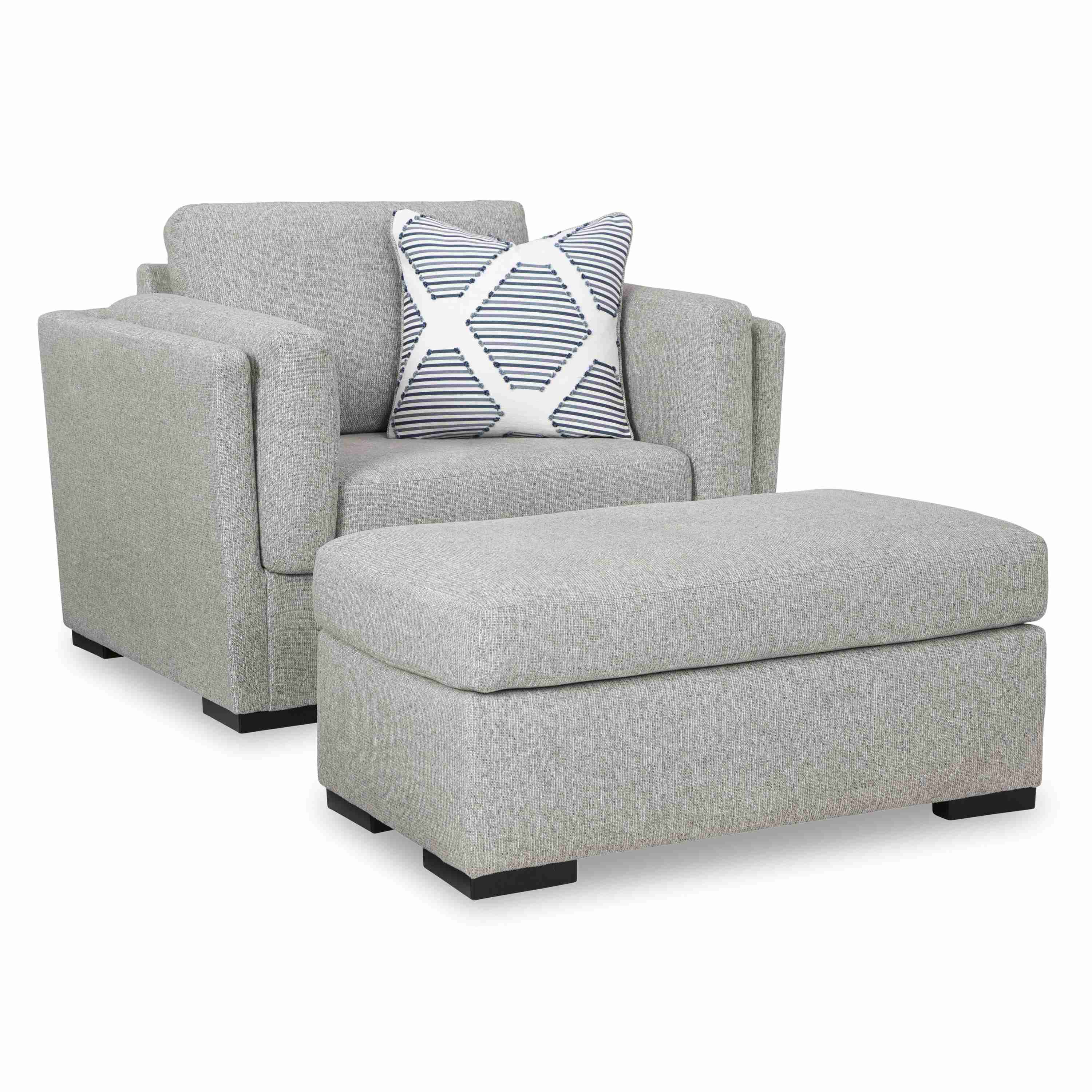 Benchcraft Evansley 54503U1 Oversized Chair and Ottoman - Image 1