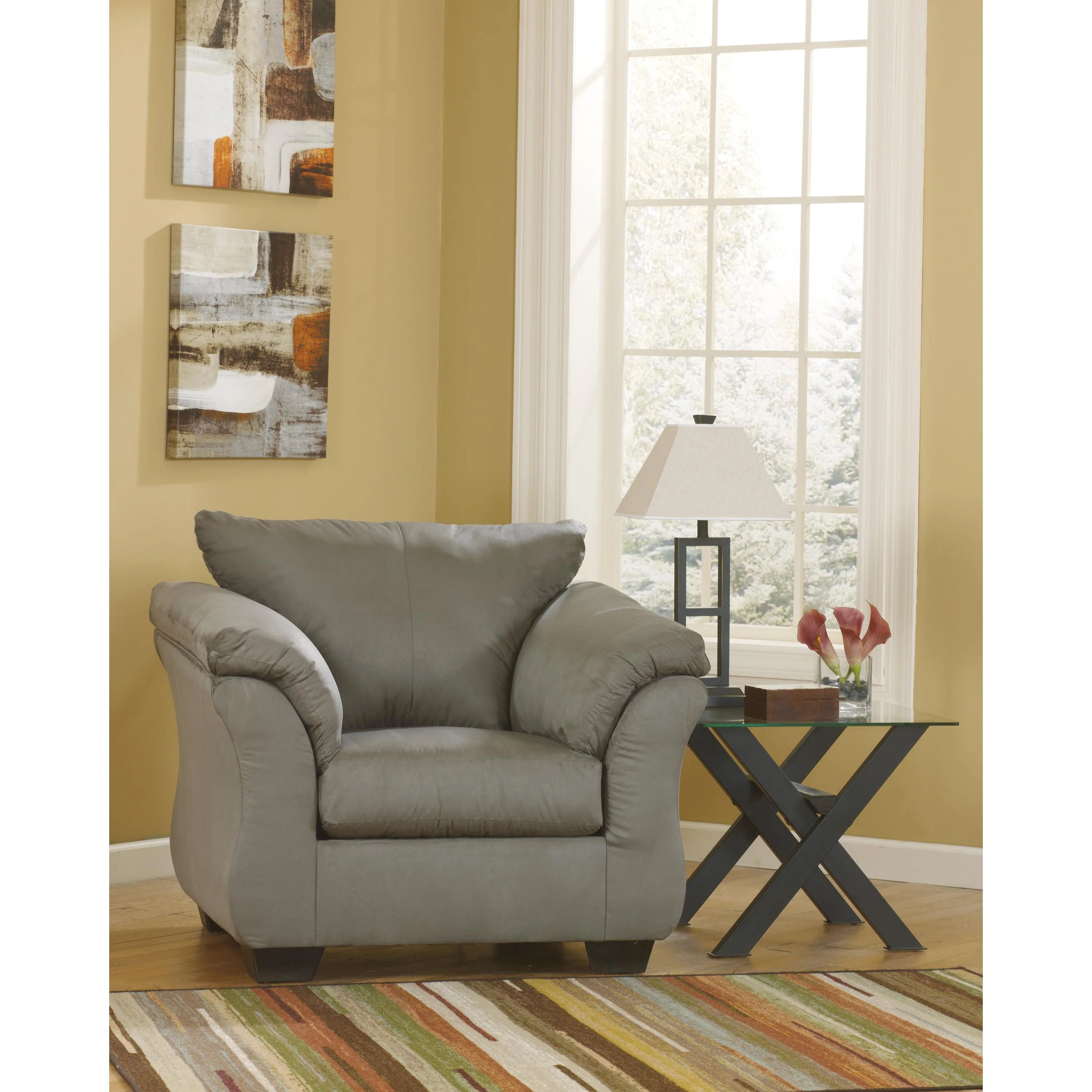 Signature Design by Ashley Darcy 75005U7 Chair and Ottoman - Image 2