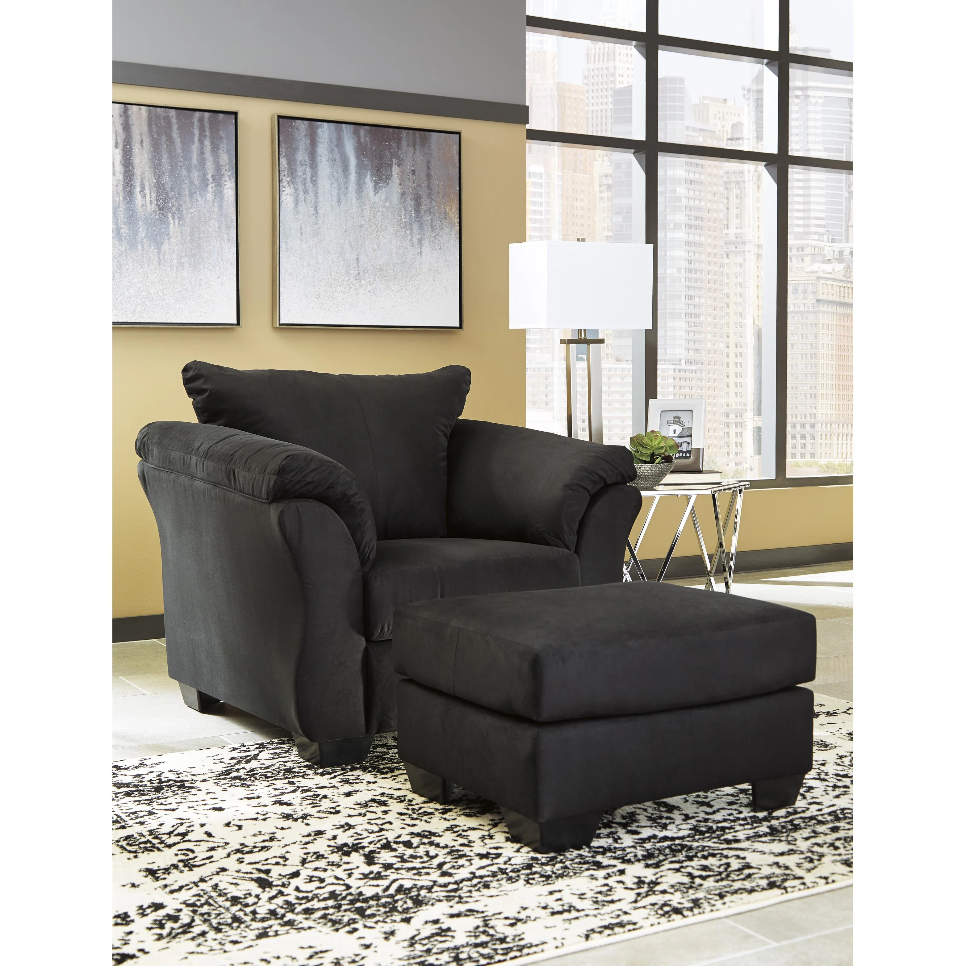 Signature Design by Ashley Darcy 75008U3 Chair and Ottoman - Image 1