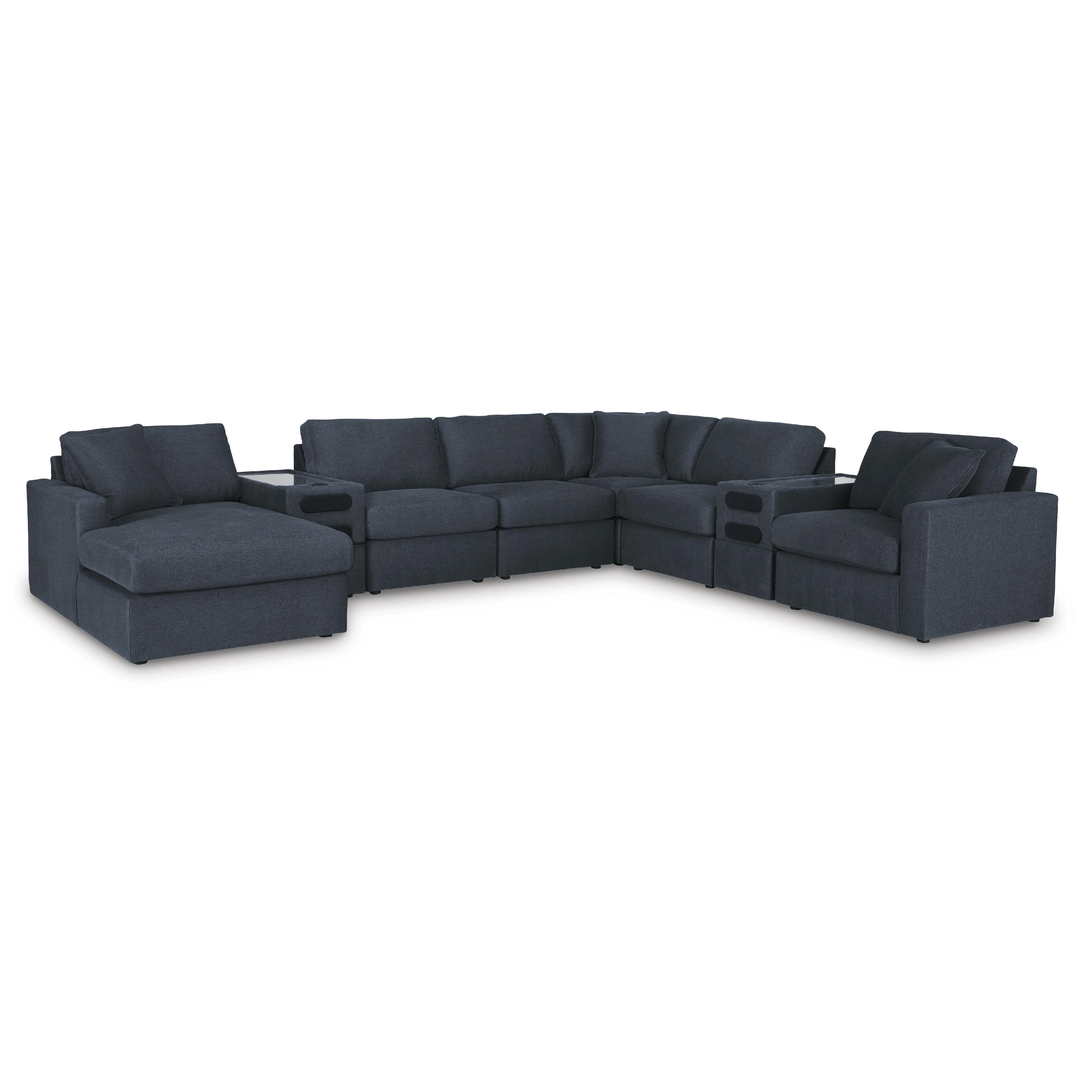 Signature Design by Ashley Modmax 92121S47 8 pc Sectional with Chaise and Audio Consoles - Image 1