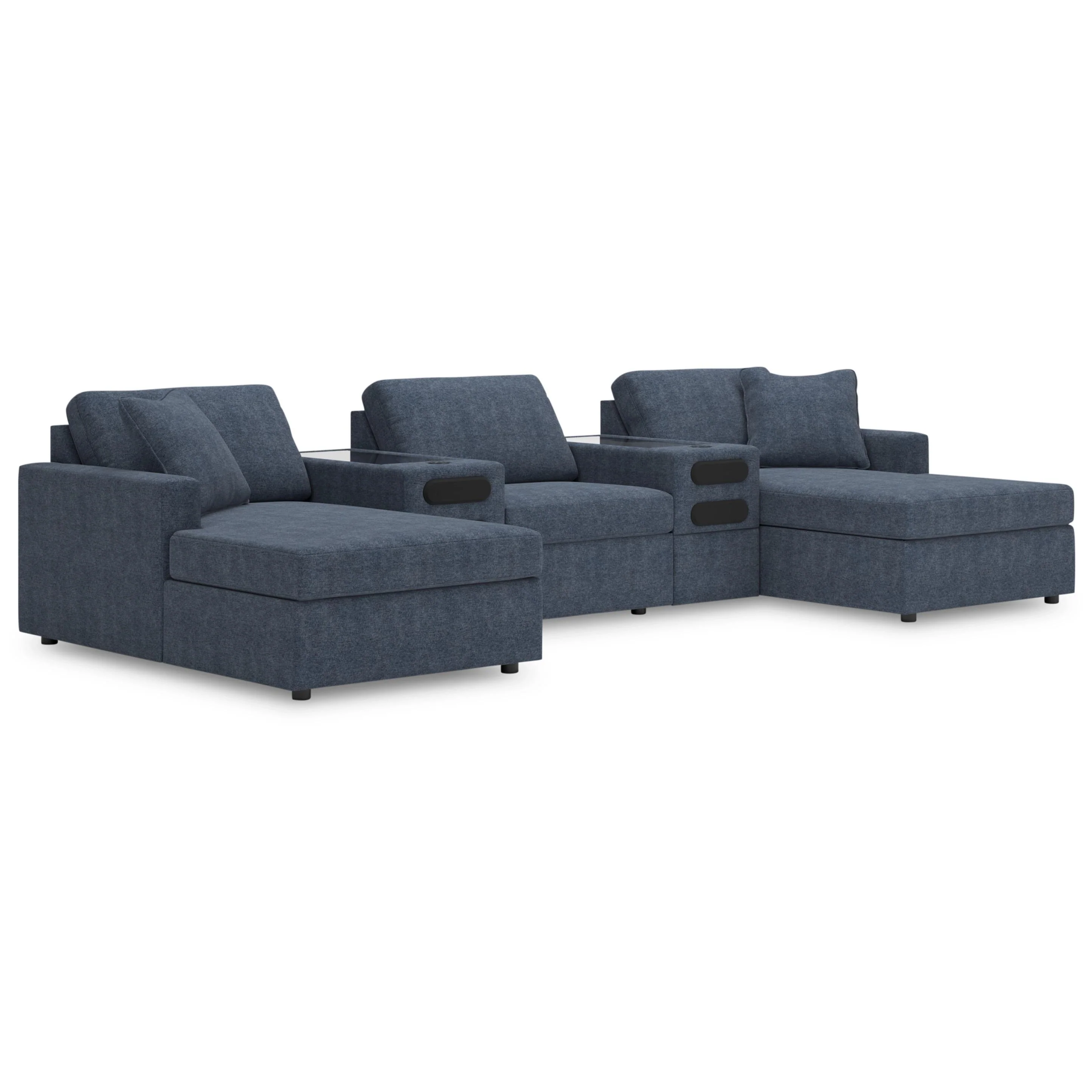 Signature Design by Ashley Modmax 92121S49 5 pc Double Chaise with Audio Consoles - Image 1
