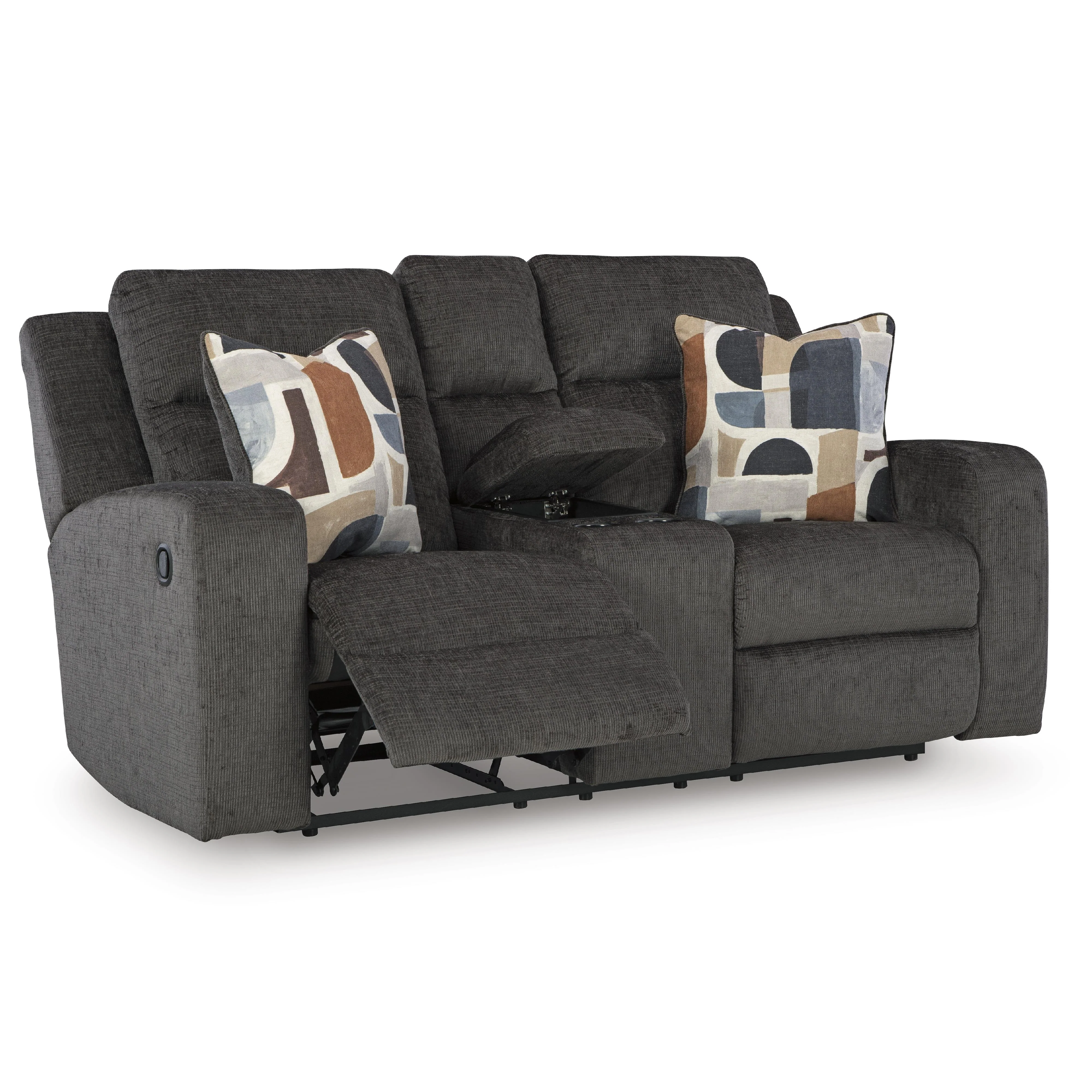 Signature Design by Ashley Kanlow 3860794C Double Reclining Loveseat with Console