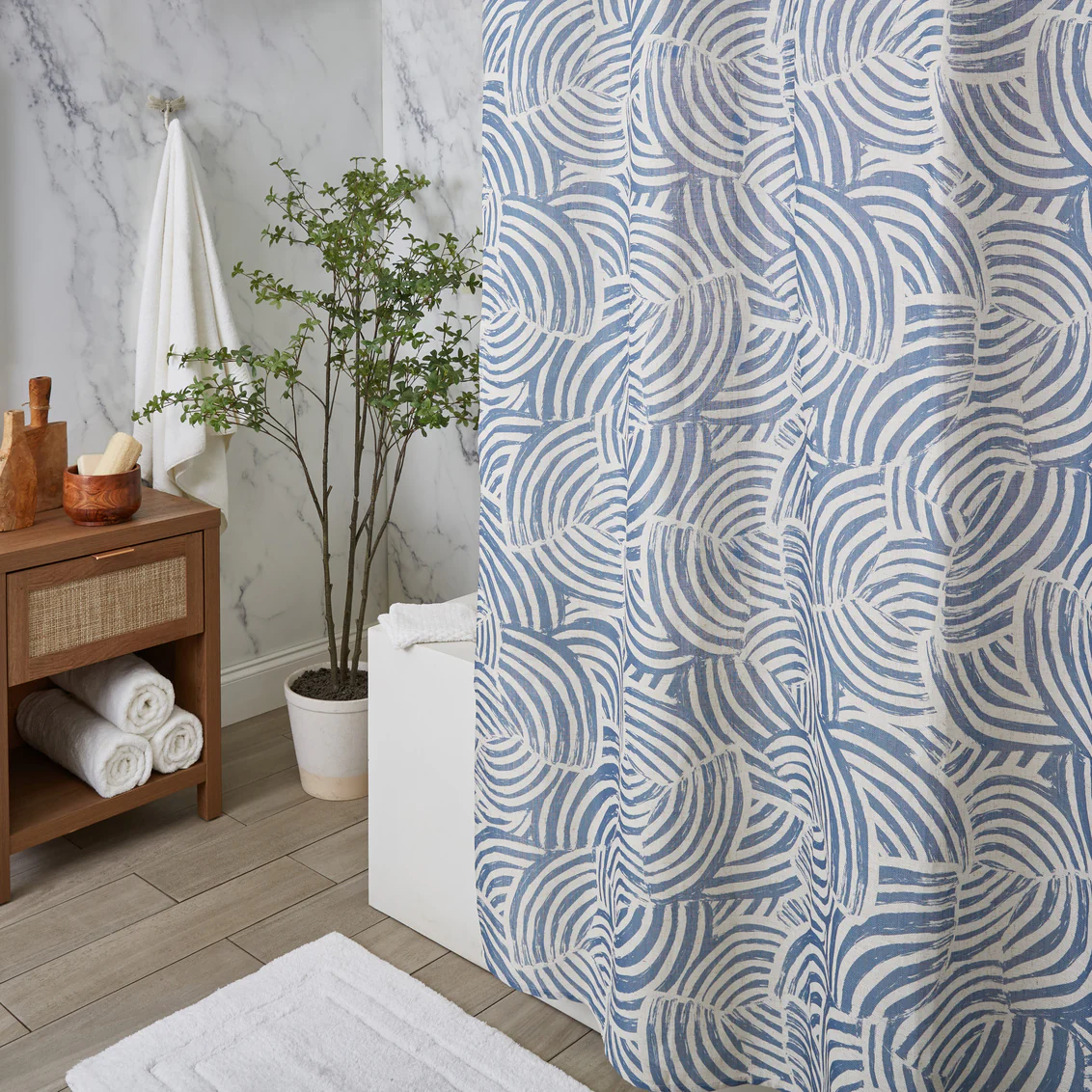 Shower Curtain, Zen Garden