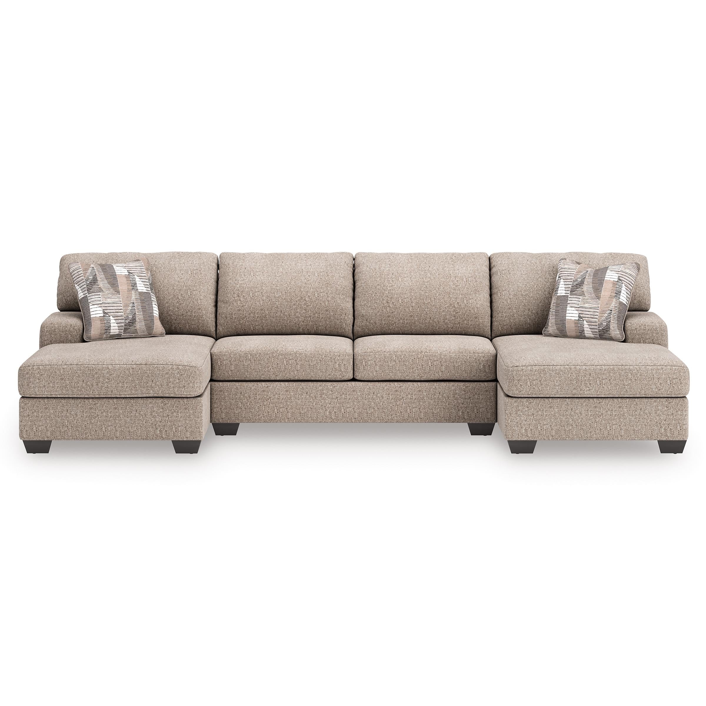 Benchcraft Newellen 48404S3 3 pc Sectional with Double Chaise - Image 2