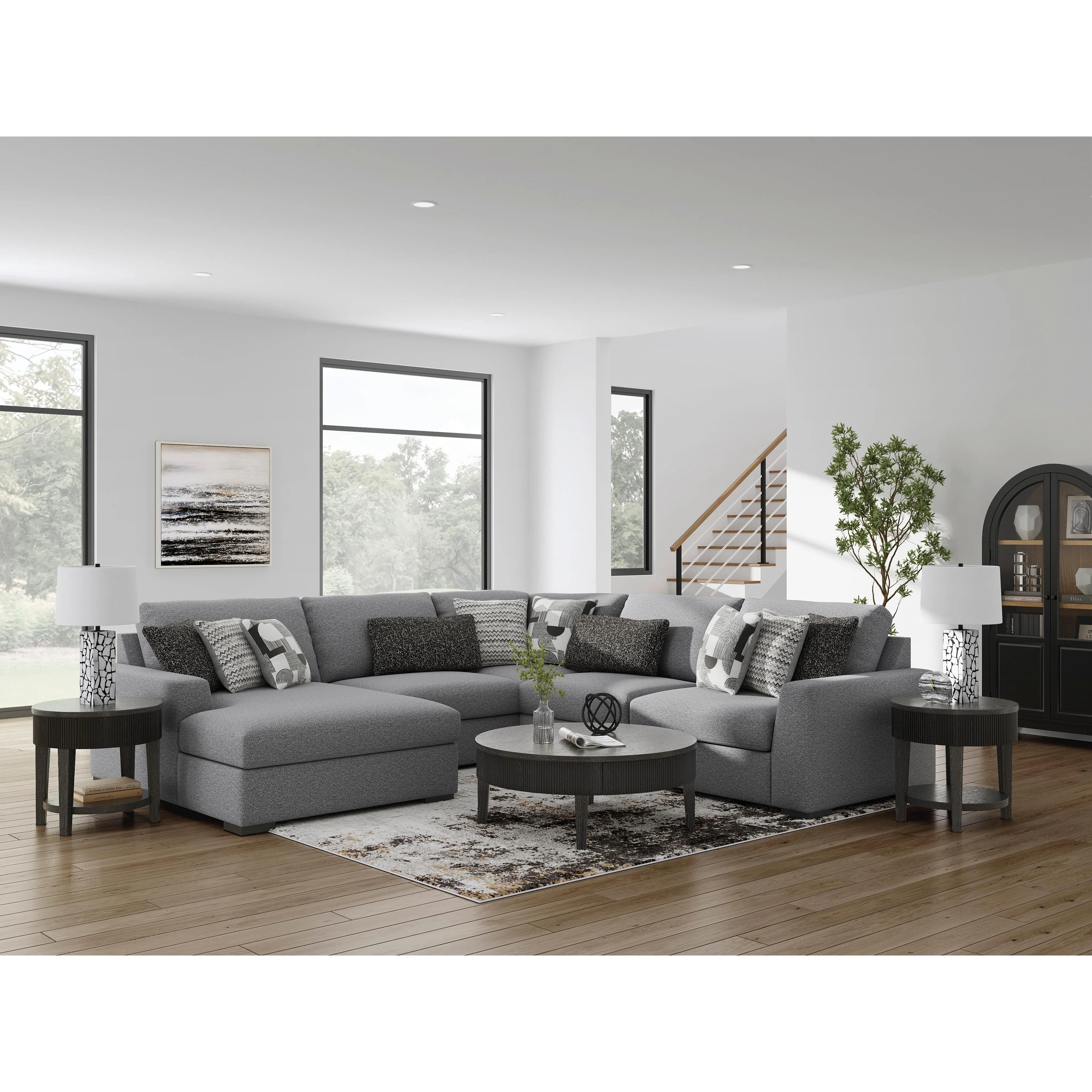 Benchcraft Bealton 61305S8 5 pc Sectional with Chaise - Image 3
