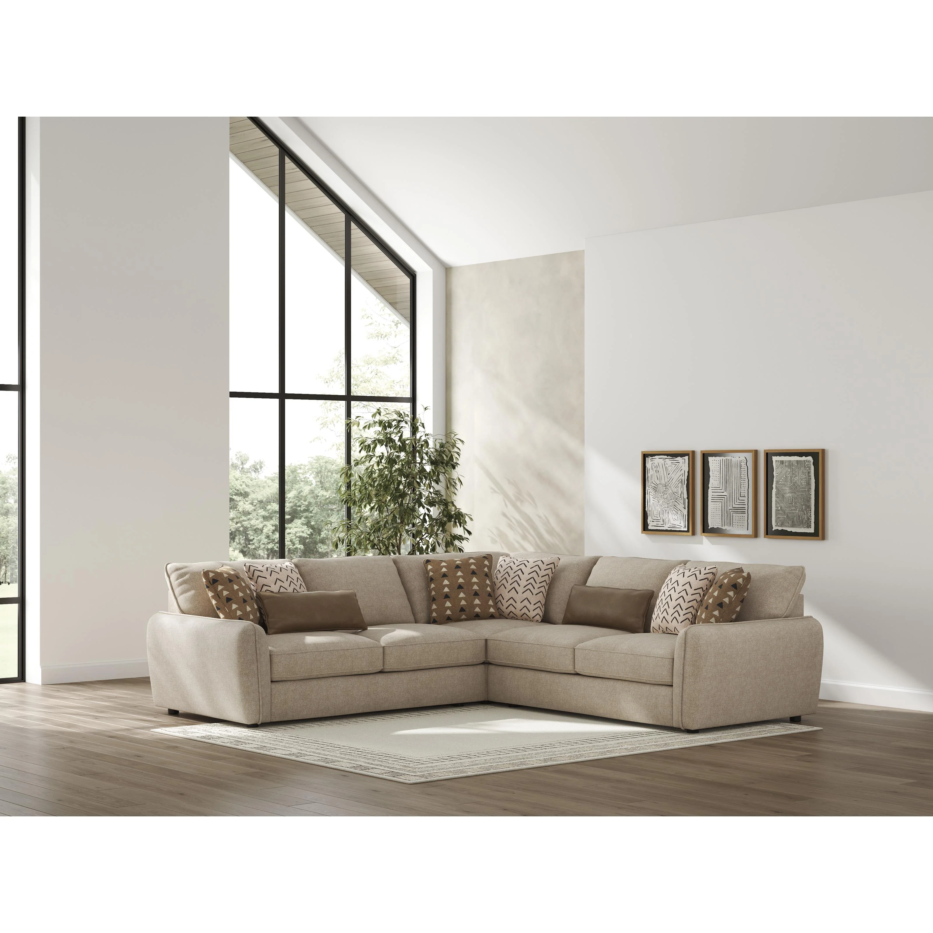 Benchcraft Seyler 61405S1 3 pc Sectional - Image 3