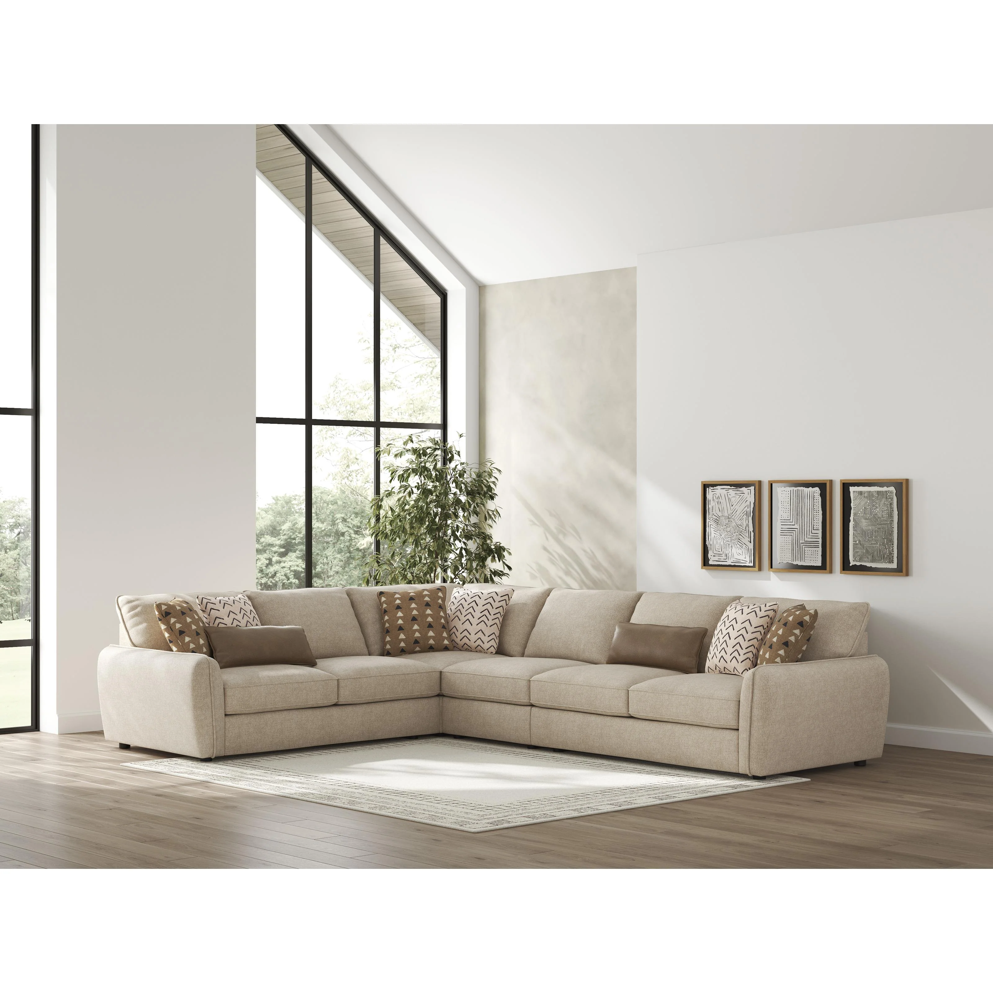 Benchcraft Seyler 61405S2 4 pc Sectional - Image 3