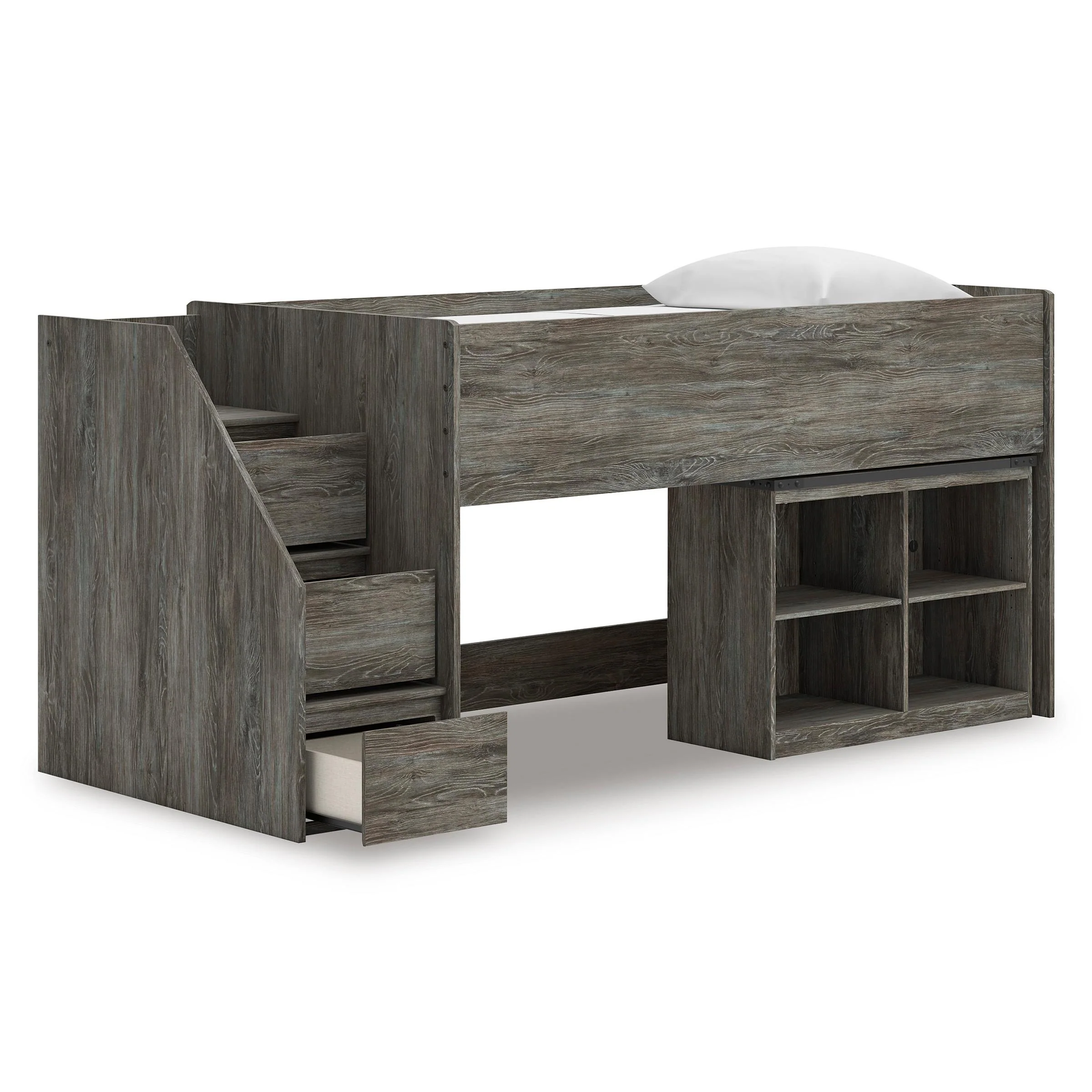 Signature Design by Ashley Frandern B4480B14 Twin Loft Bed with Bookcase Storage - Image 2