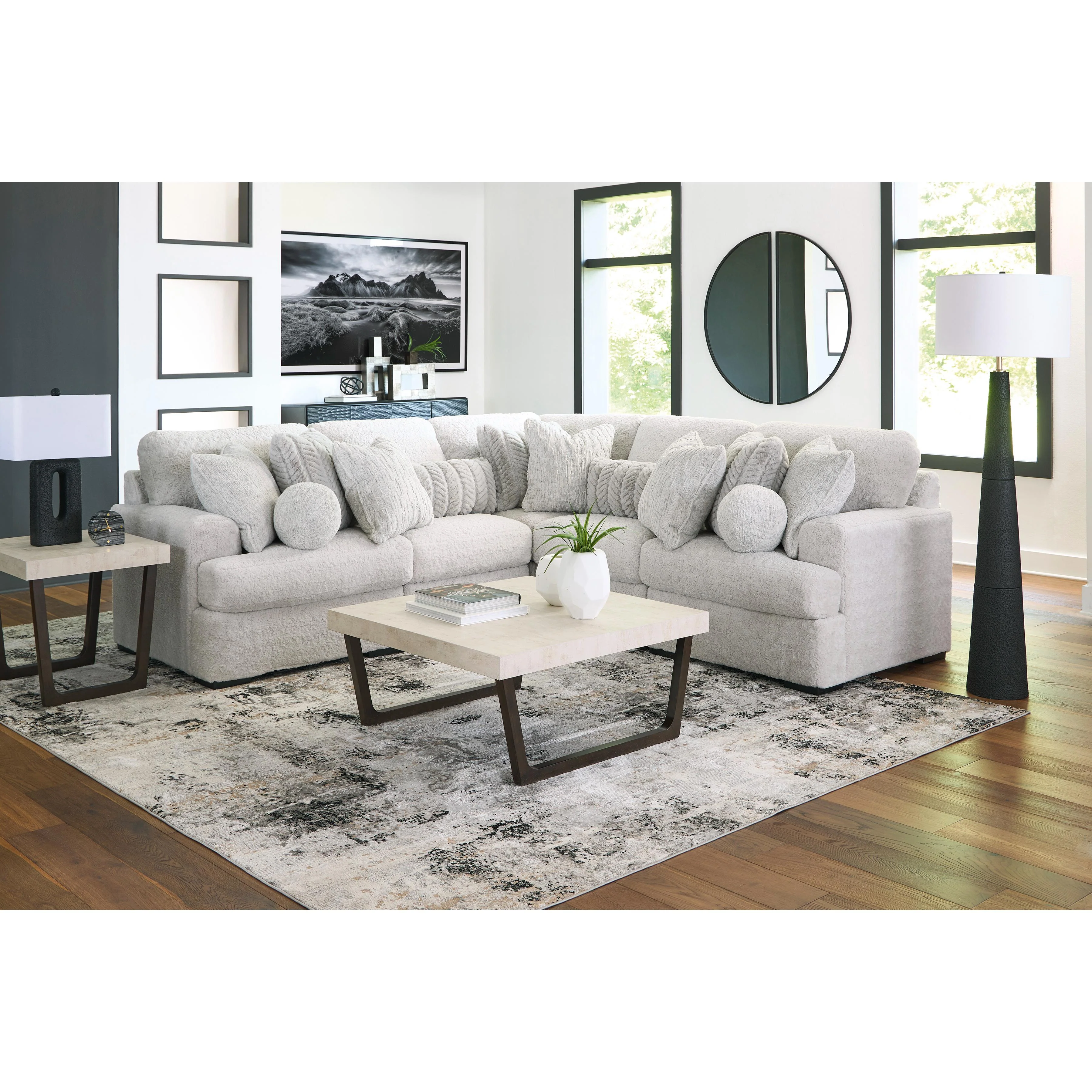 Signature Design by Ashley Cuddle Plush PC59106S2 5 pc Sectional - Image 3