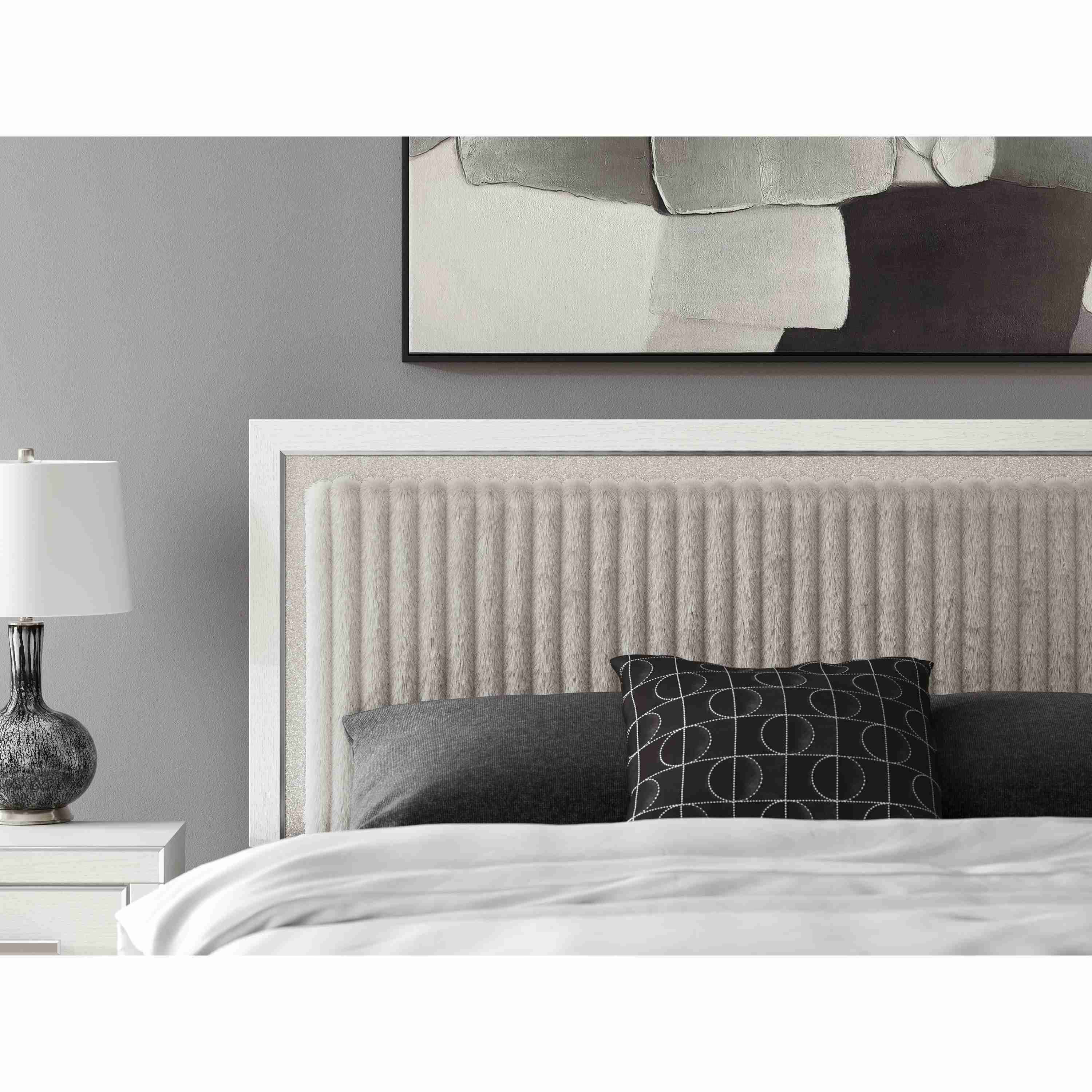Signature Design by Ashley Zuraleus PCB3381-58 King Upholstered Panel Headboard - Image 3