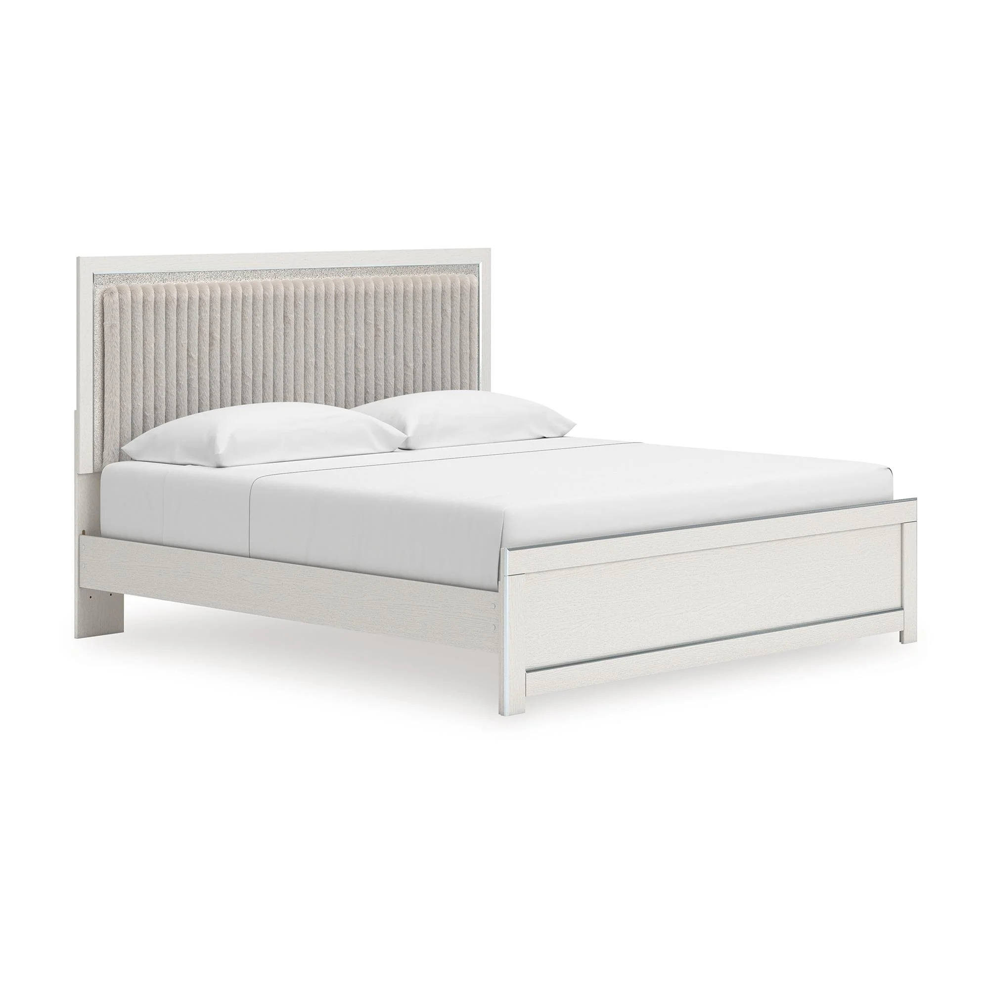 Signature Design by Ashley Zuraleus PCB3381B8 King Upholstered Panel Bed