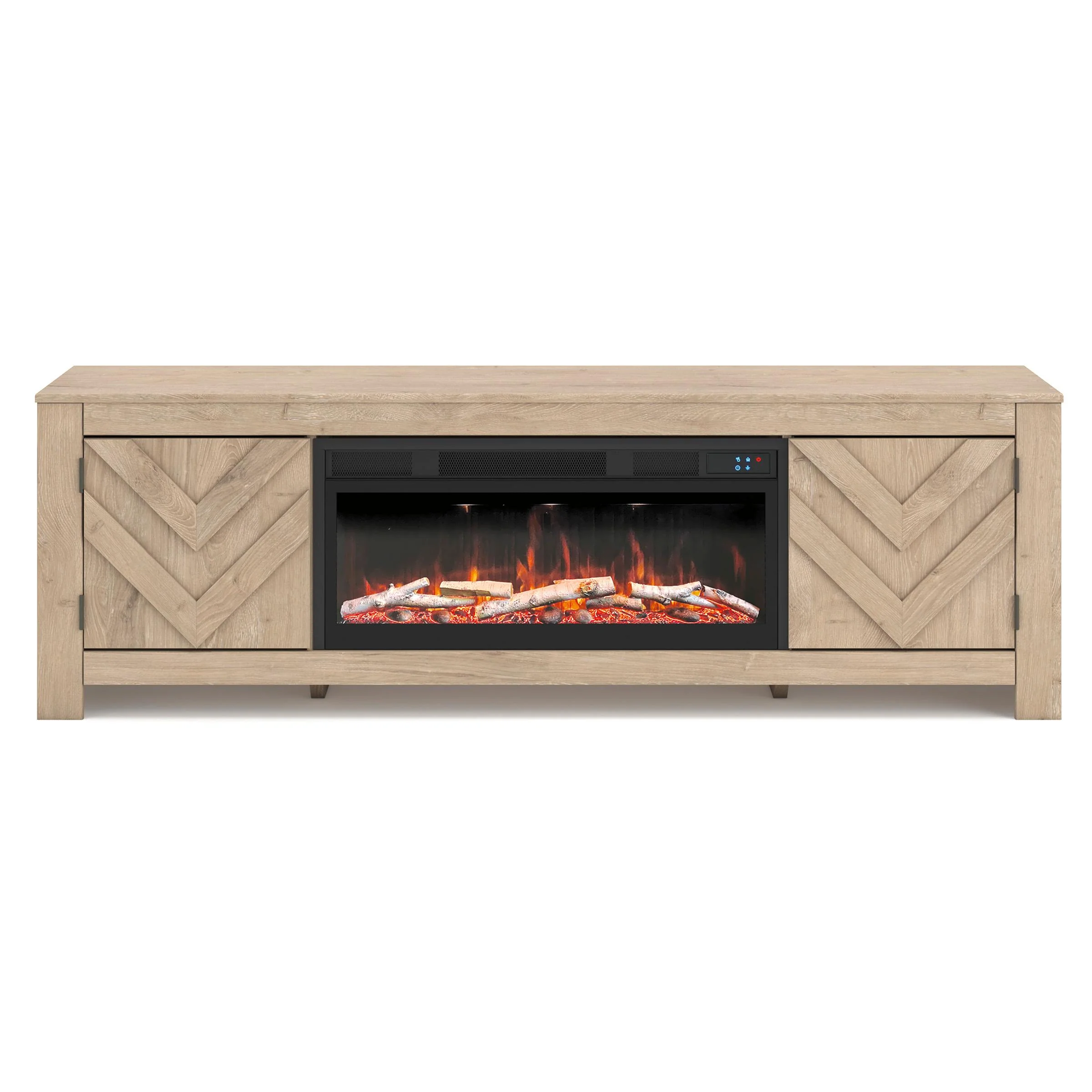Signature Design by Ashley Cayboni W3787W1 71" TV Stand with Electric Fireplace - Image 2