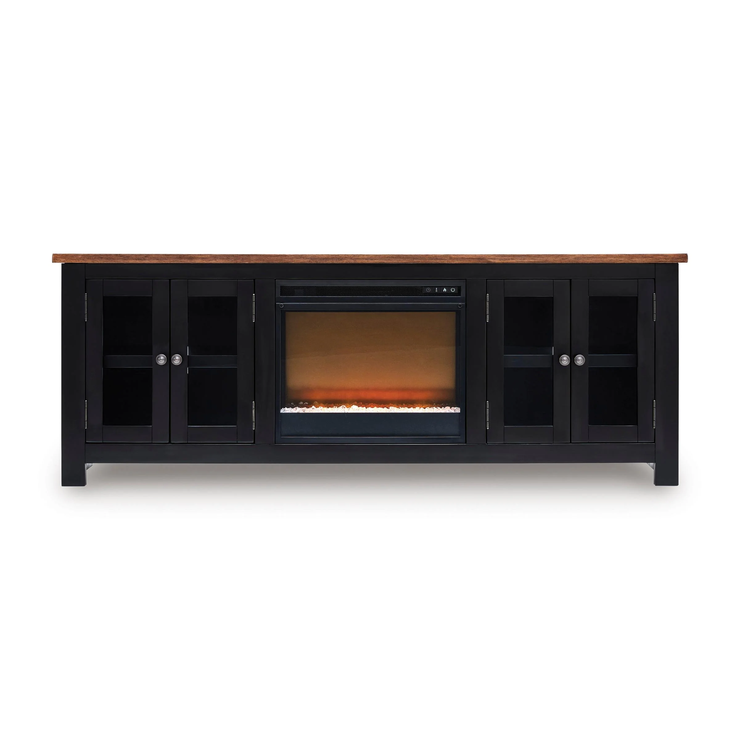 Signature Design by Ashley Wildenauer W664W2 76″ TV Stand with Electric Fireplace