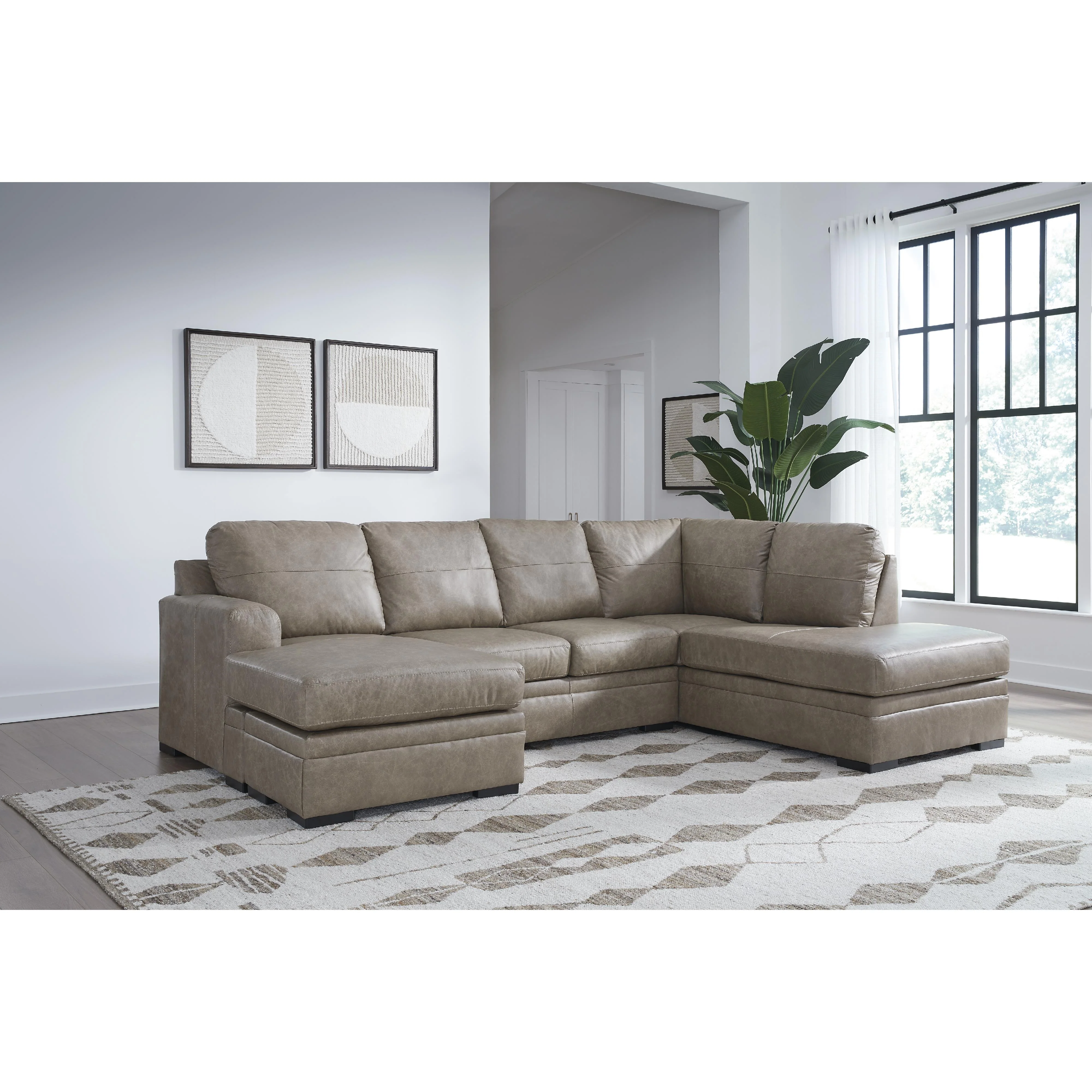 Signature Design by Ashley Amuleto 22405S1C 2 pc Sectional with Chaise - Image 2