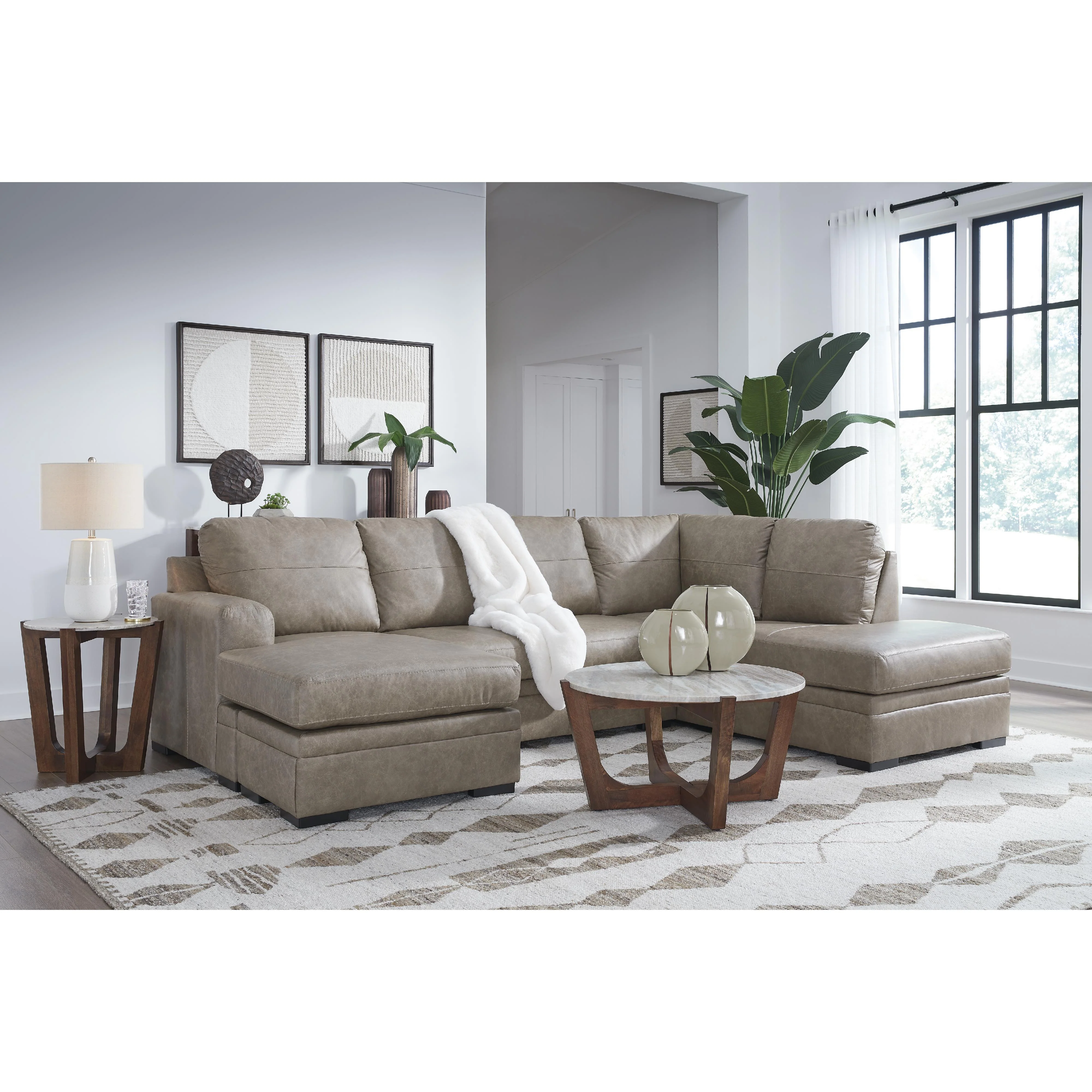 Signature Design by Ashley Amuleto 22405S1C 2 pc Sectional with Chaise - Image 3