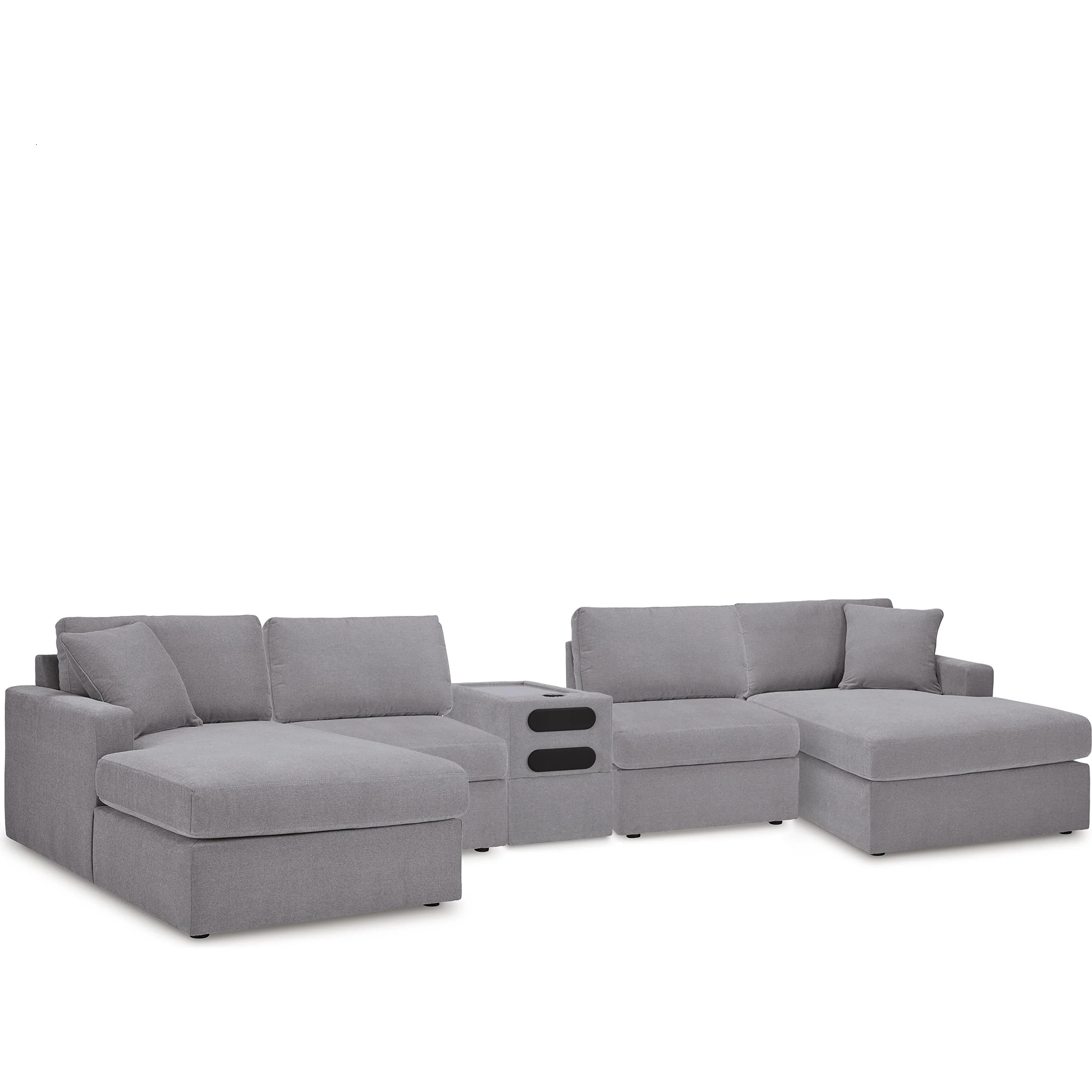 Signature Design by Ashley Modmax 92104S70 5 pc Sectional with Audio Console - Image 1