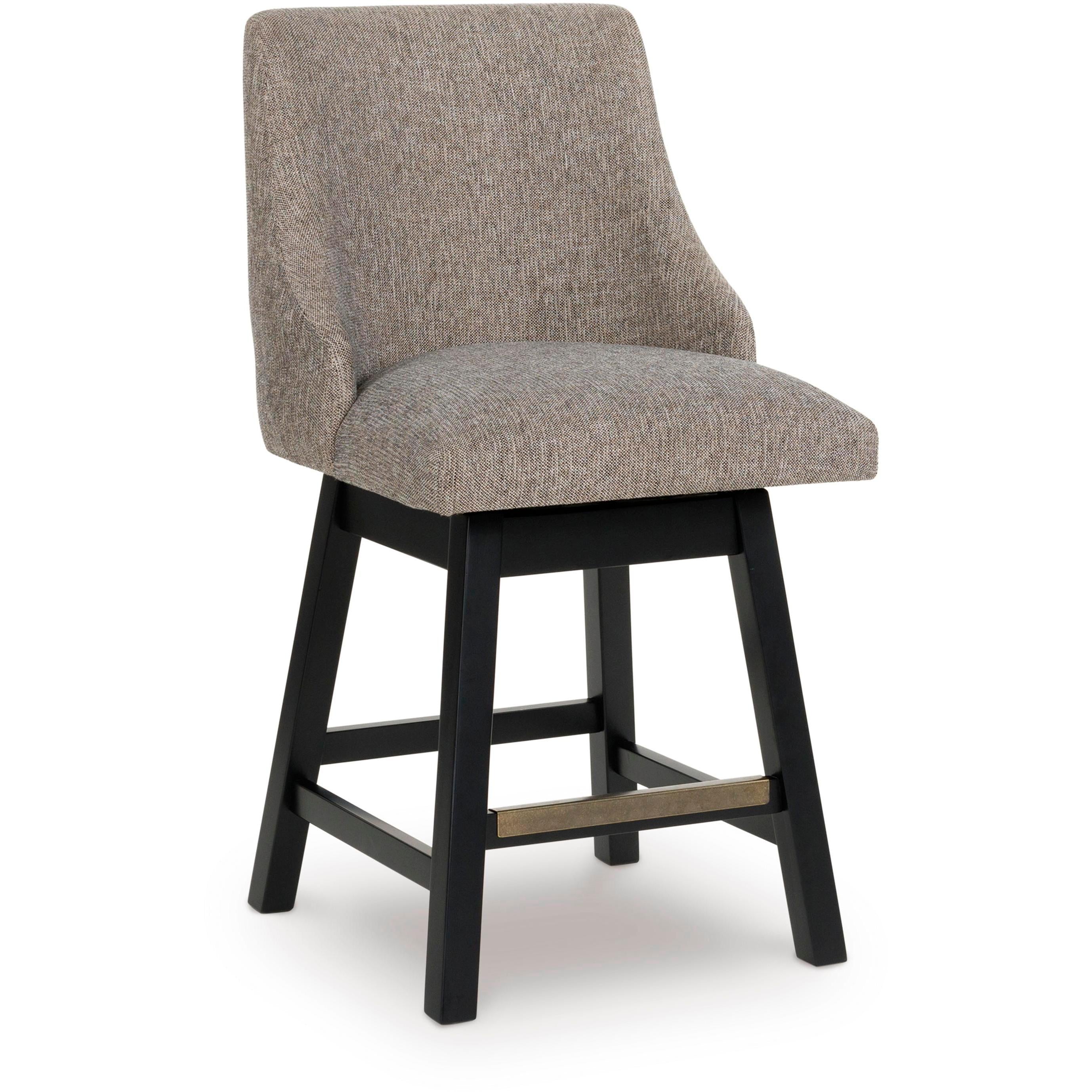 Signature Design by Ashley Neymorton D618-224 Upholstered Swivel Barstool - Image 1