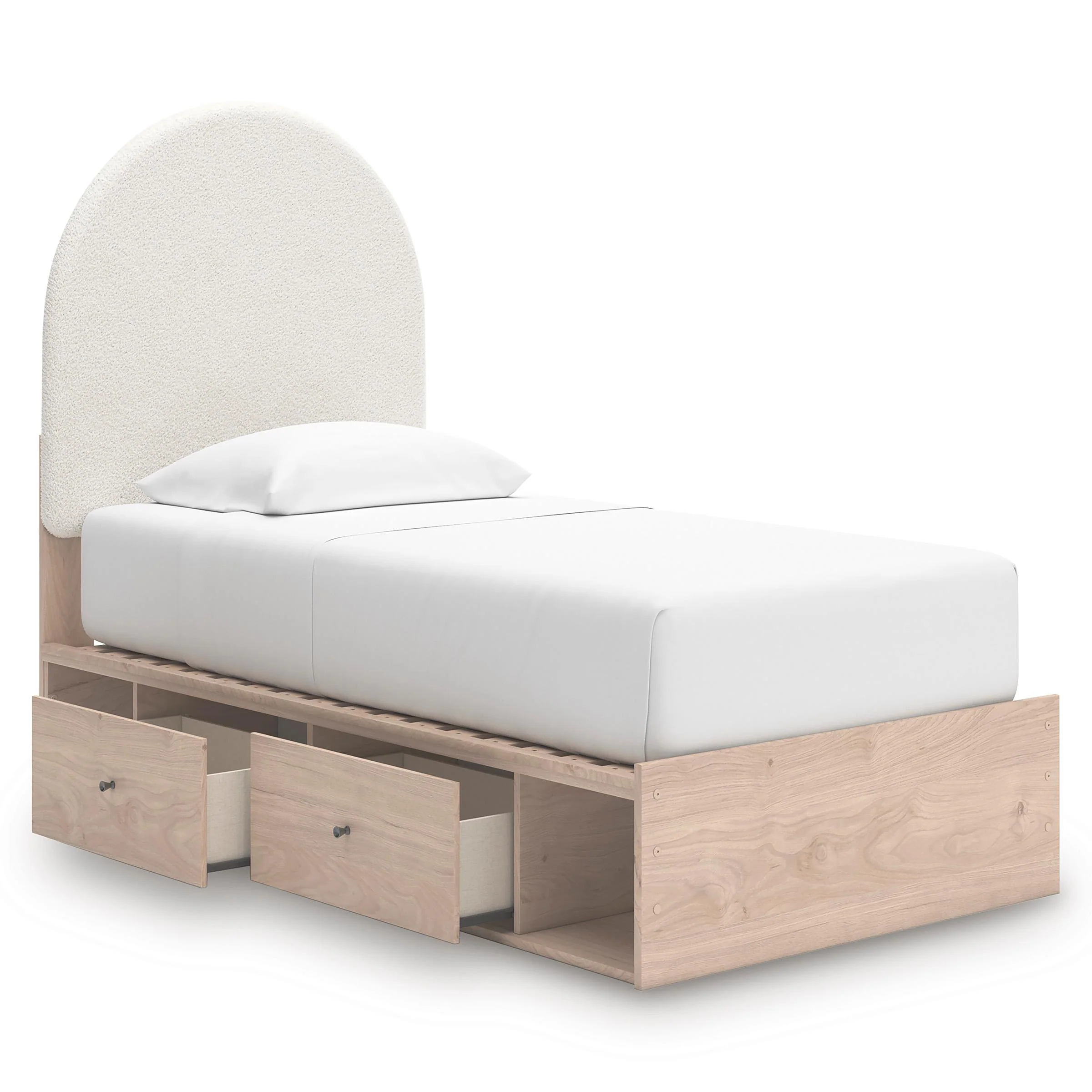 Signature Design by Ashley Arloster PCB1566B6 Twin Upholstered Panel Bed with Storage - Image 2