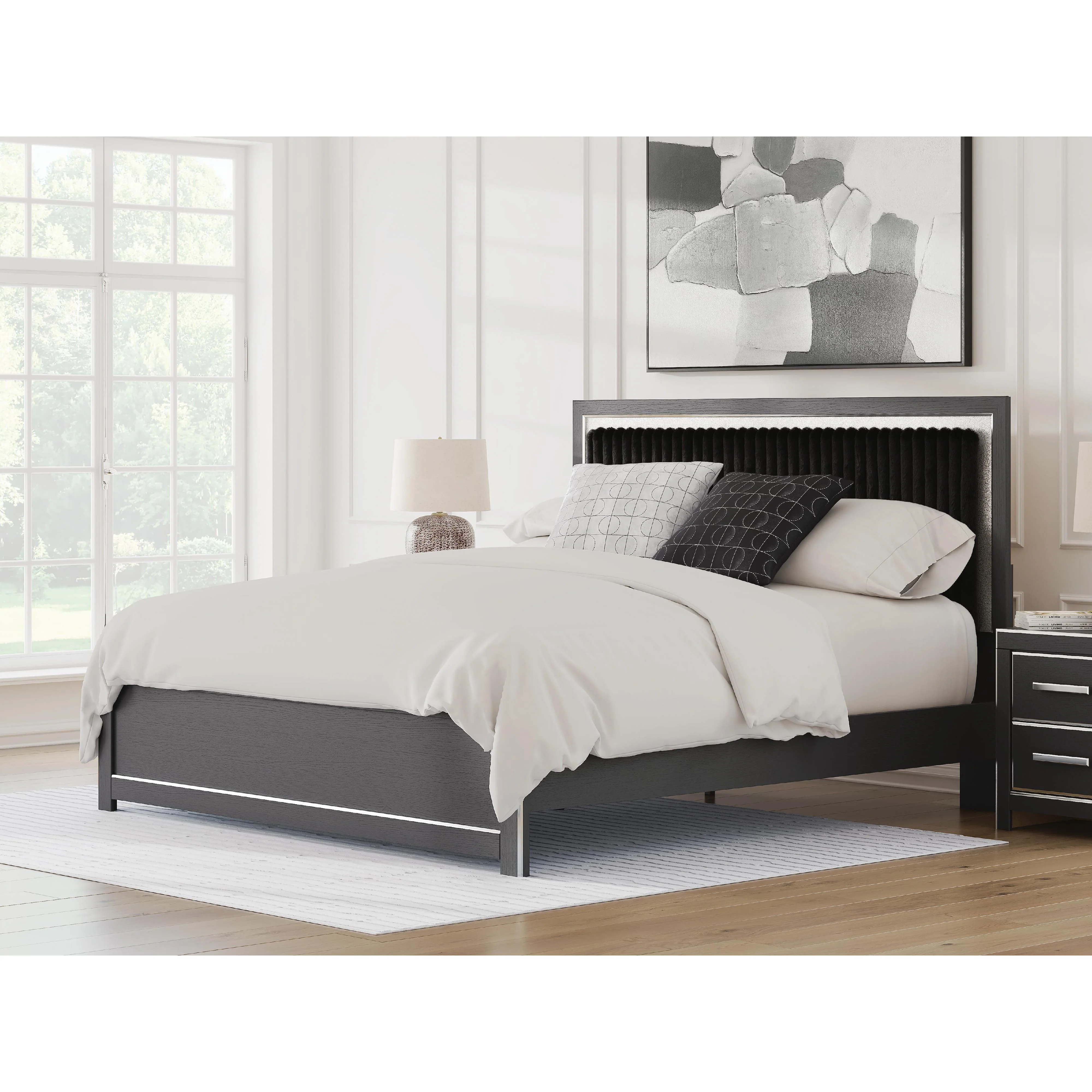 Signature Design by Ashley Zuraleus PCB3380B10 King Upholstered Platform Bed - Image 2