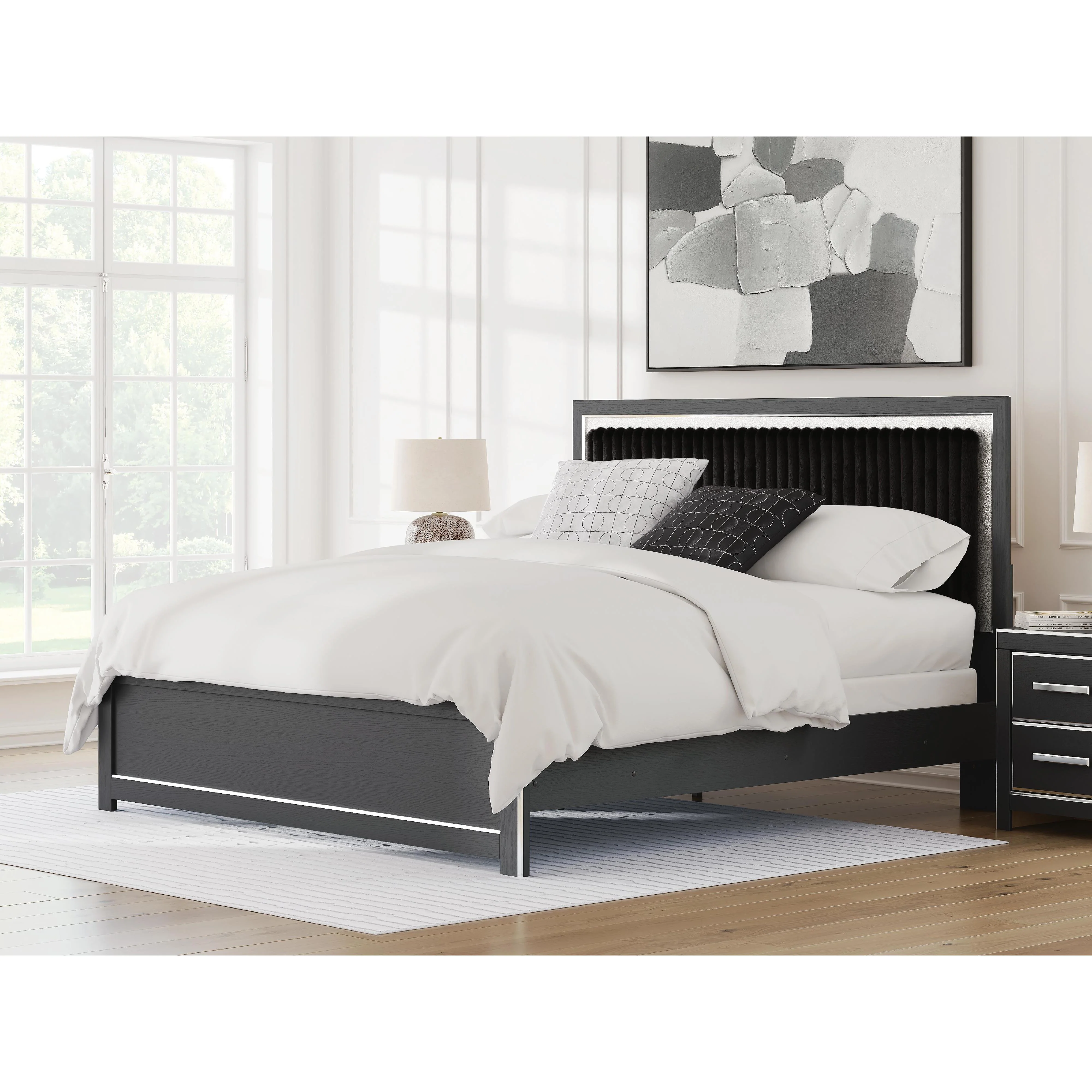 Signature Design by Ashley Zuraleus PCB3380B12 King Upholstered Panel Bed - Image 2