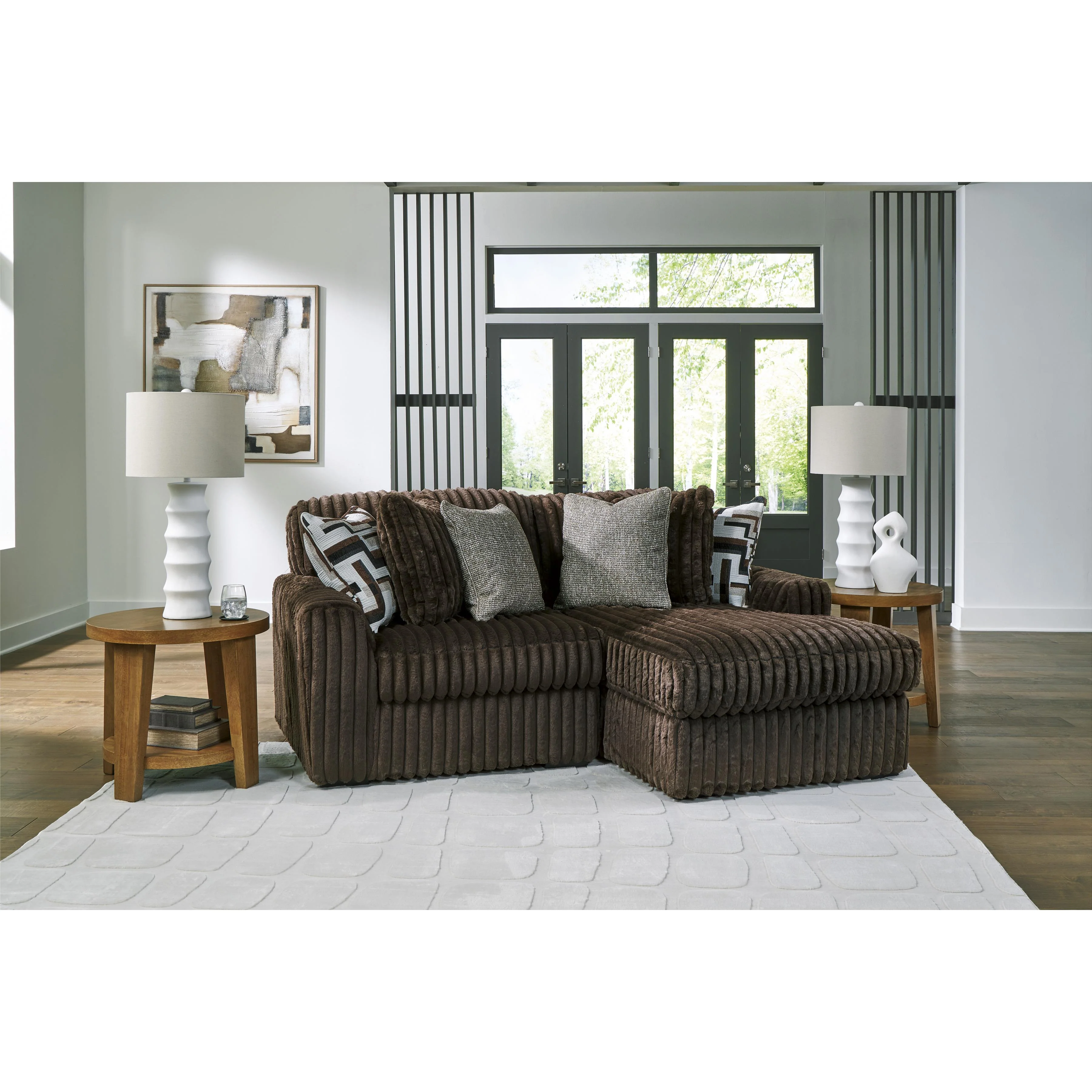 Signature Design by Ashley Midnight-Madness 98104S14 2 pc Sectional with Chaise - Image 2