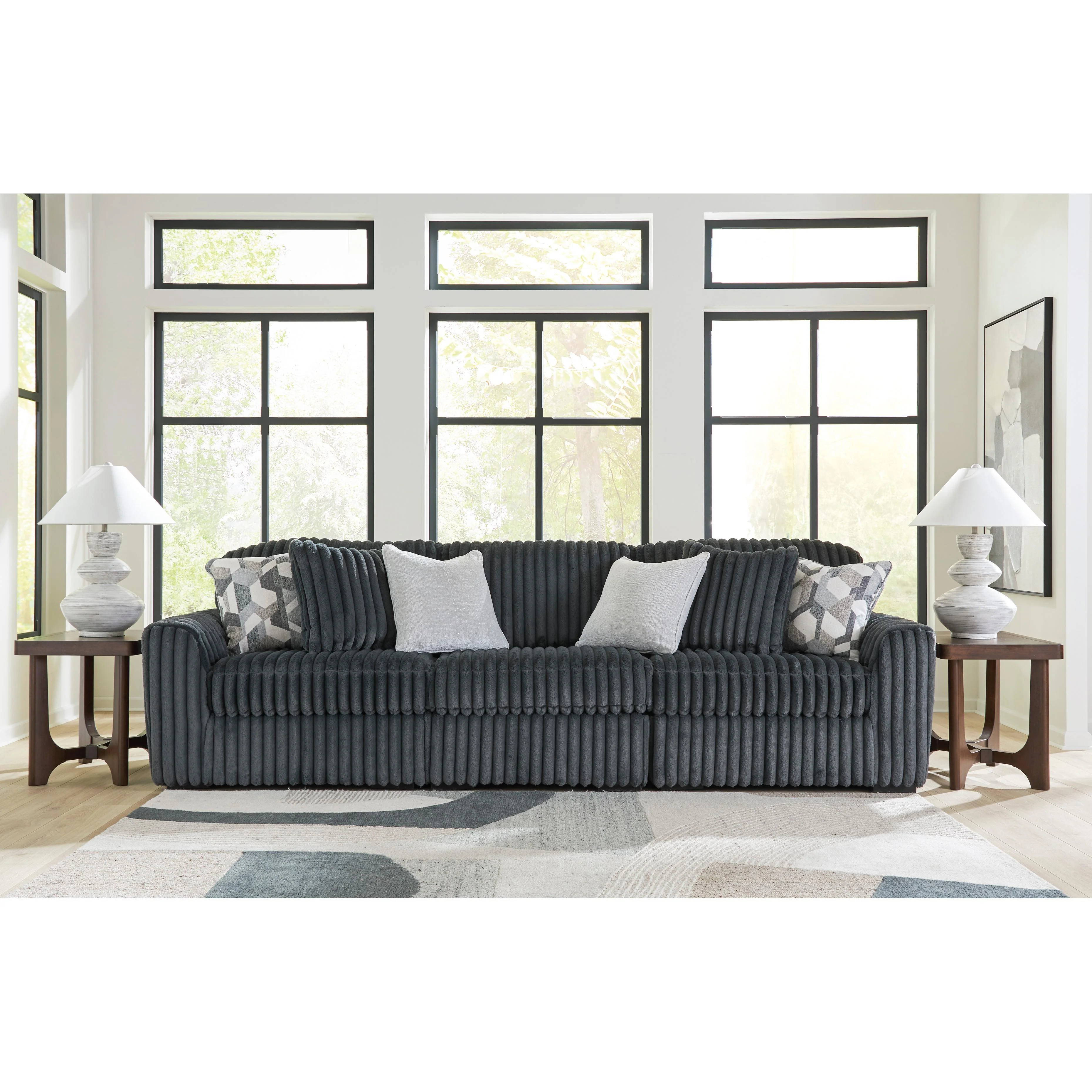 Signature Design by Ashley Midnight-Madness 98105S14 3 pc Sectional Sofa - Image 1